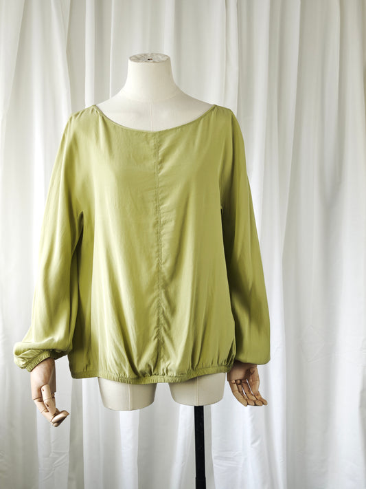 Silk pistachio top - L/XL