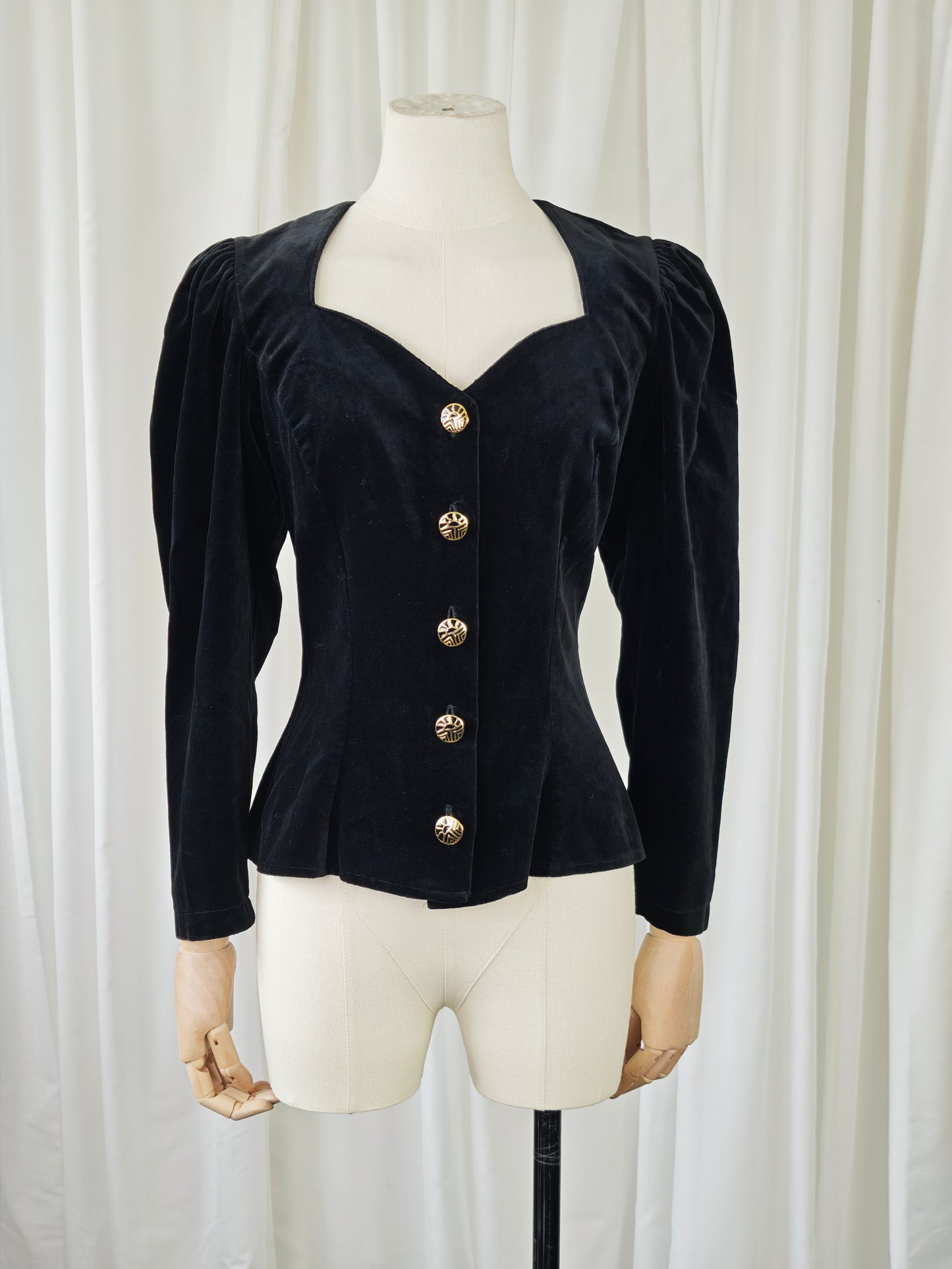 Velvet corset style blazer