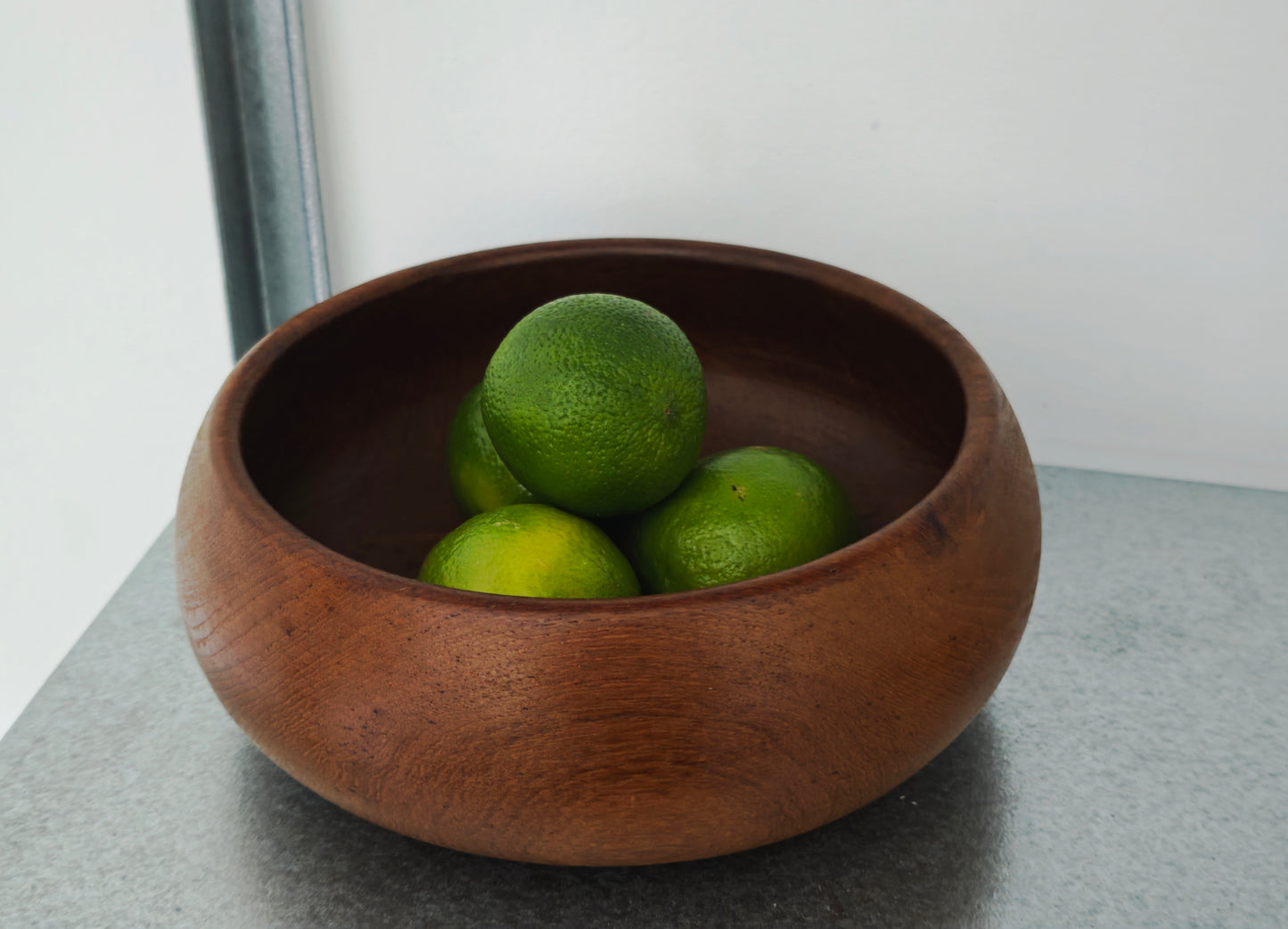 Mid century teak fruit bowl