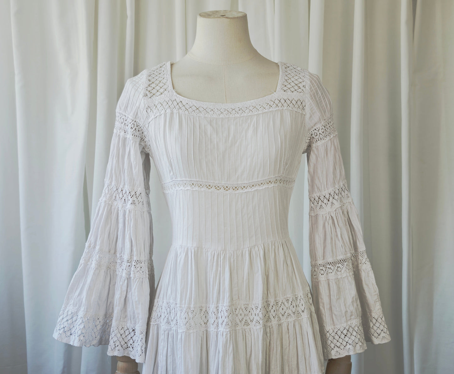 1970s mexican wedding dress
