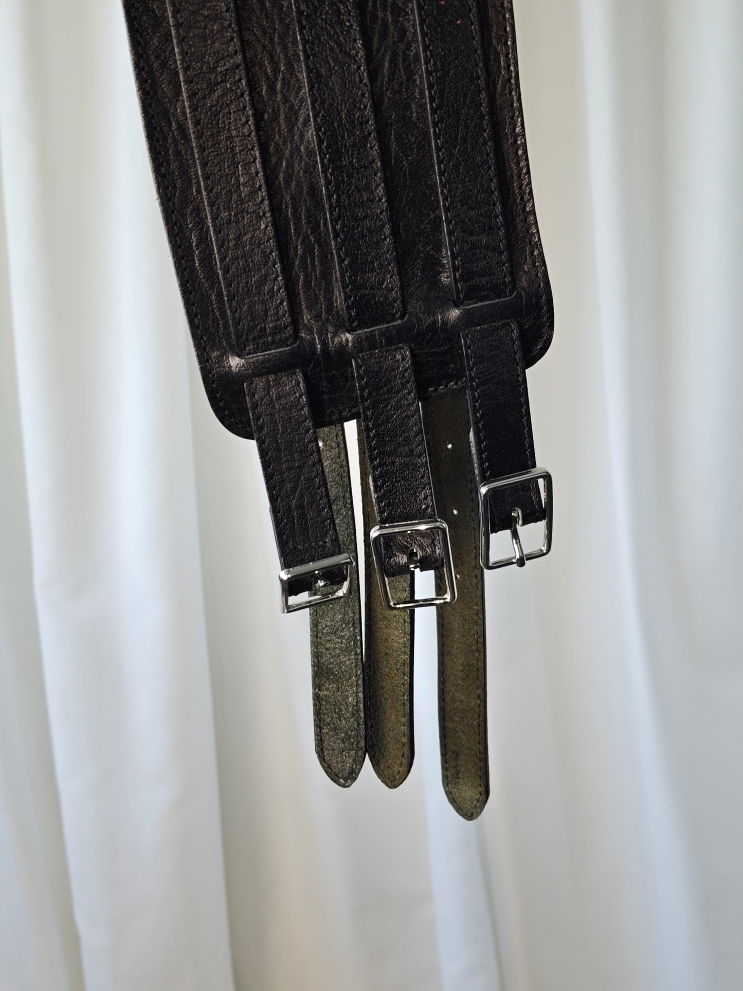 Leather corset belt - 90 cm