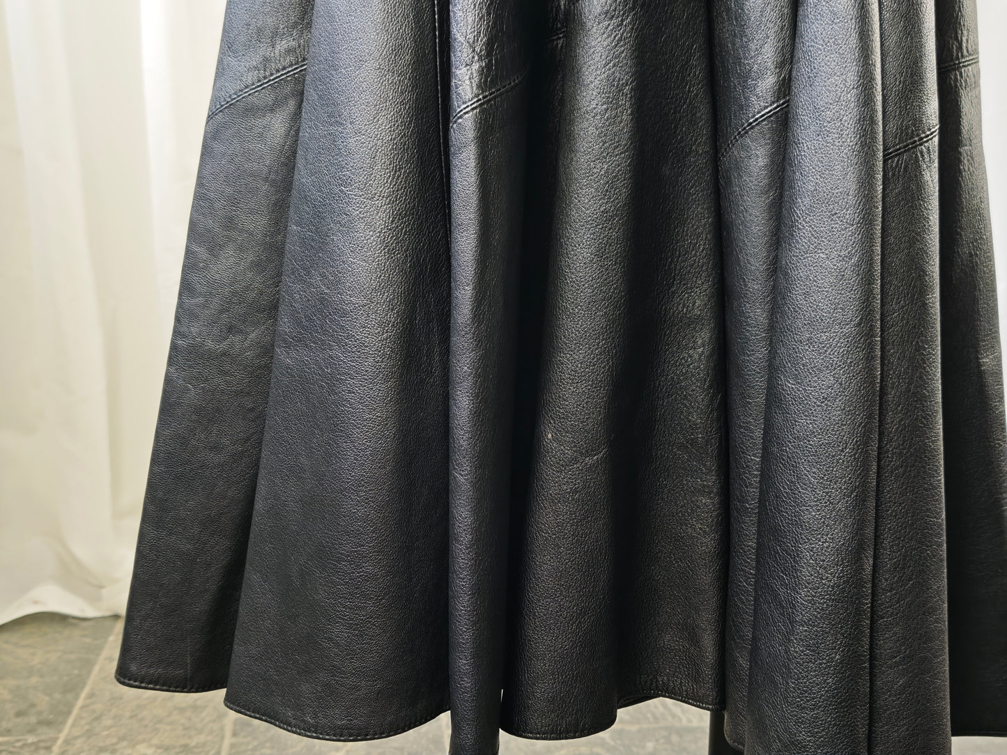 Leather maxi skirt - XS/S