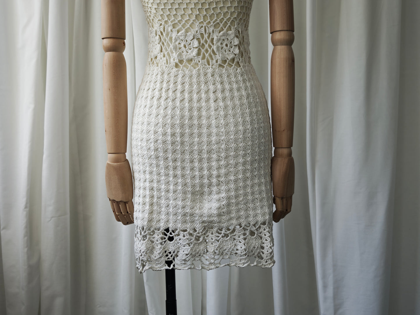 Crochet mini dress