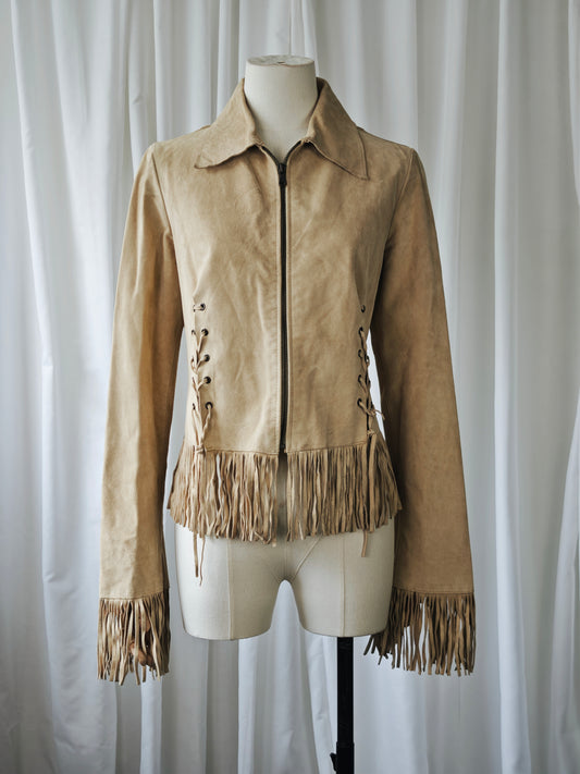 1990's fringe jacket