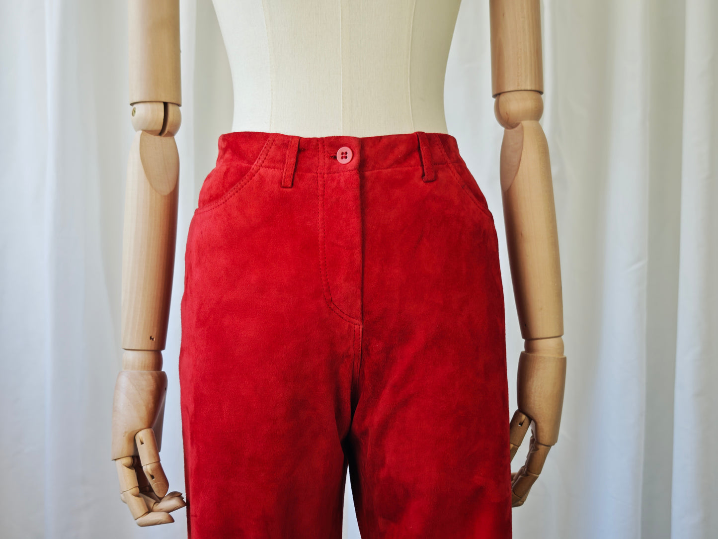 Hugo Boss suède trousers
