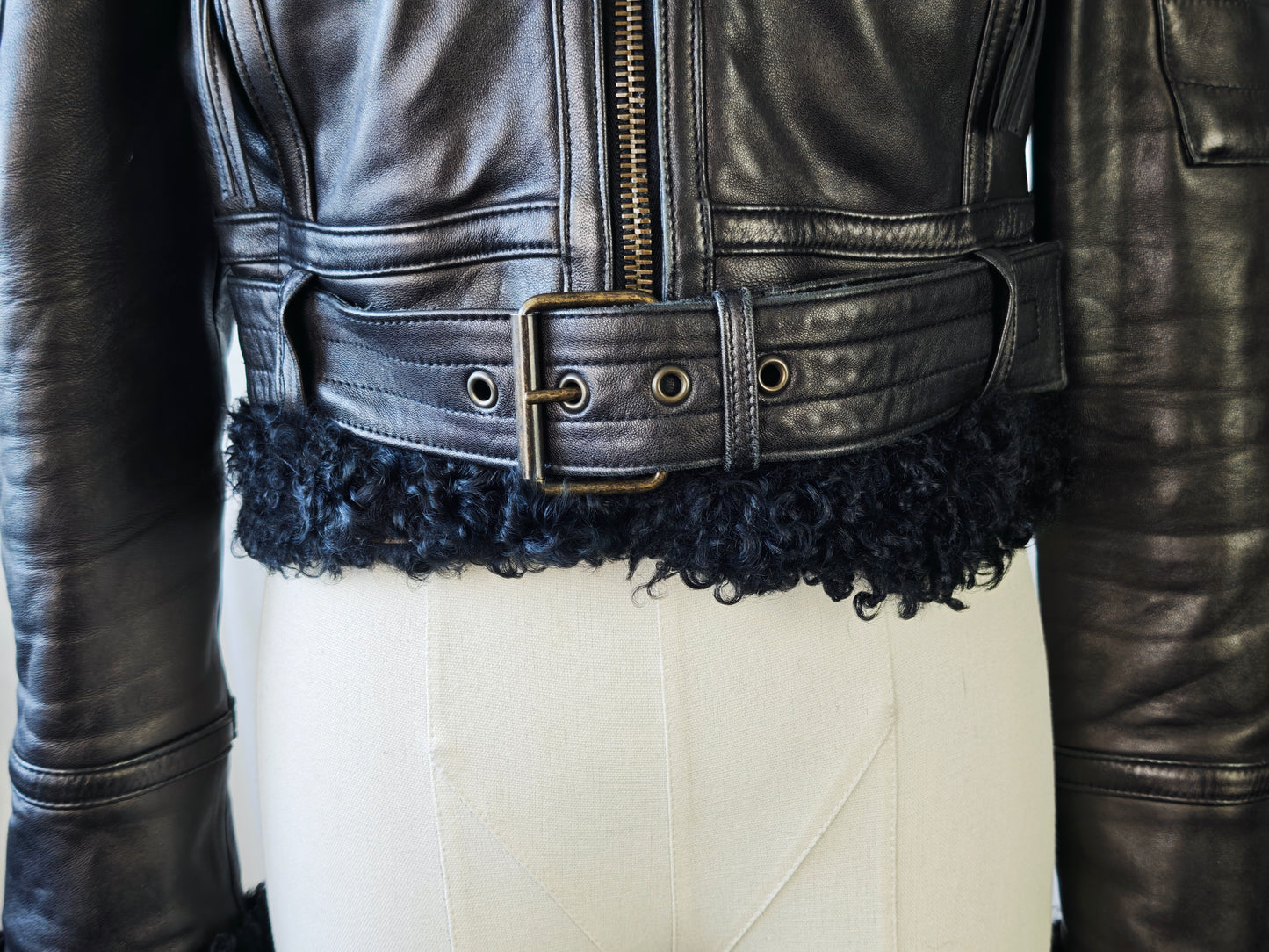 Shearling aviator jacket