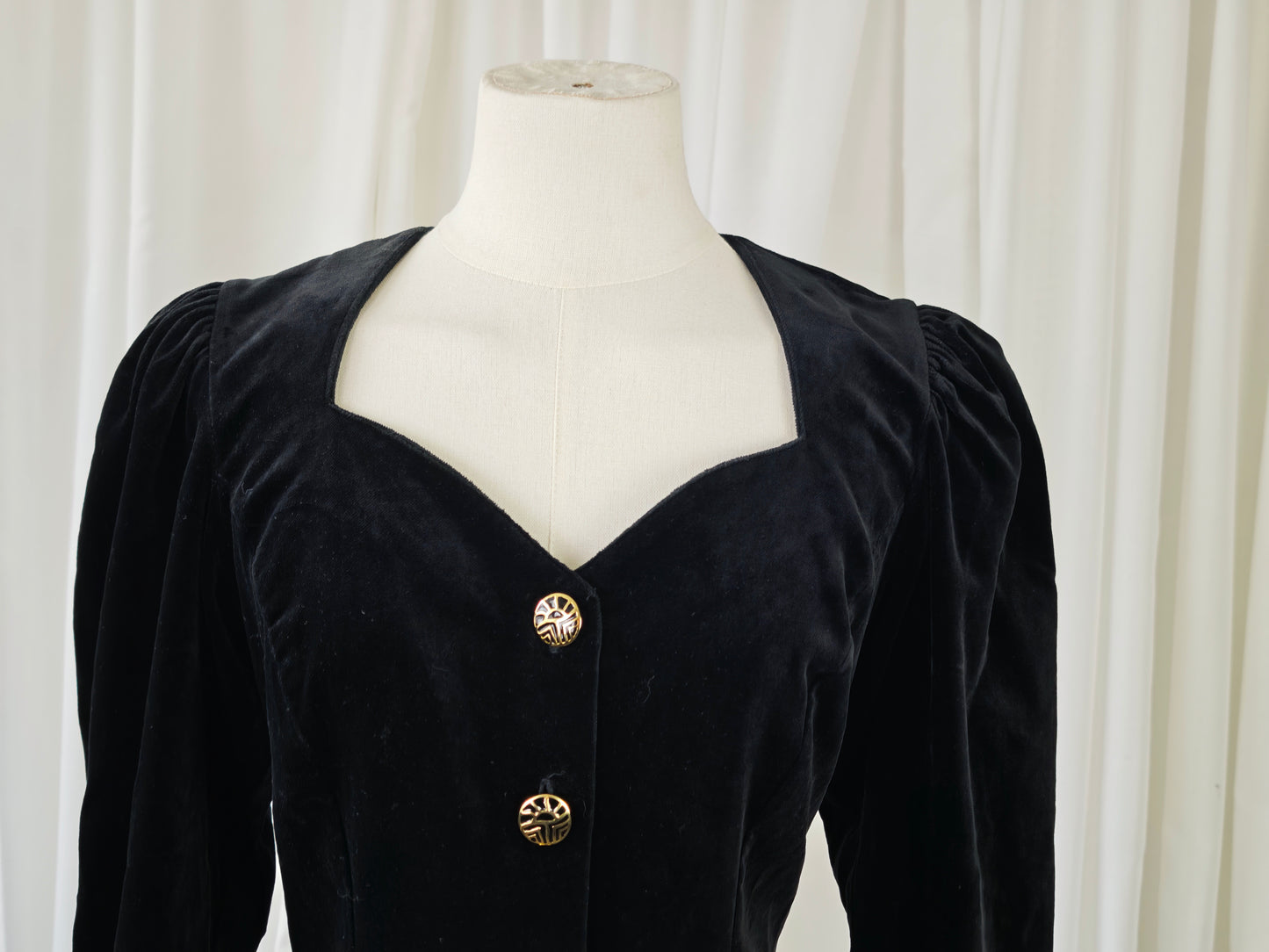 Velvet corset style blazer