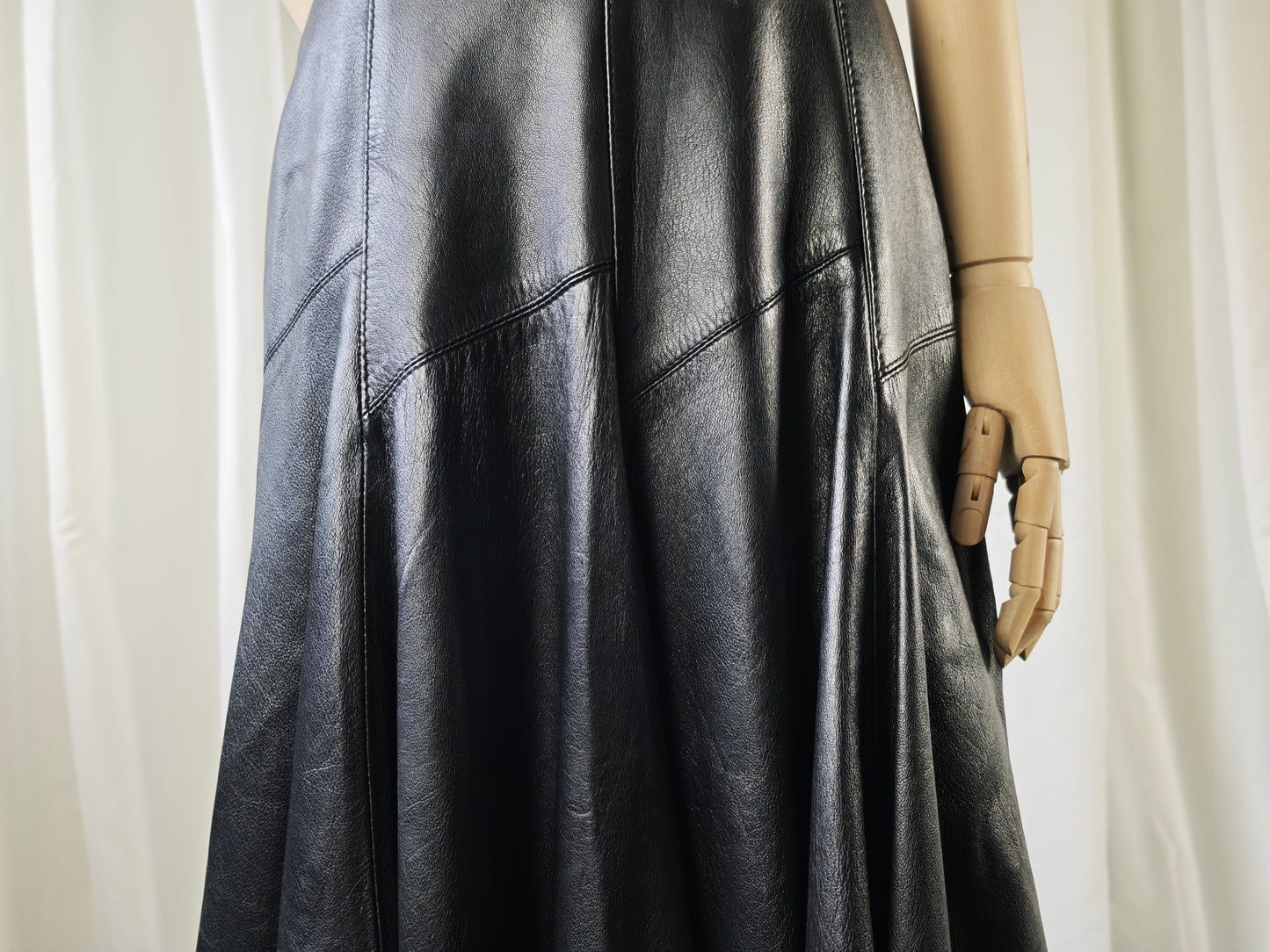 Leather maxi skirt - XS/S