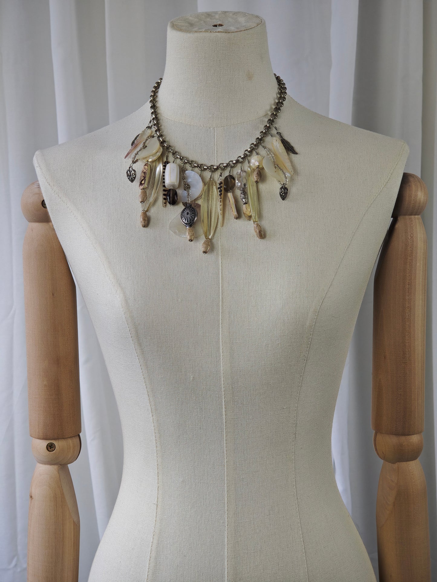 Statement bangle necklace