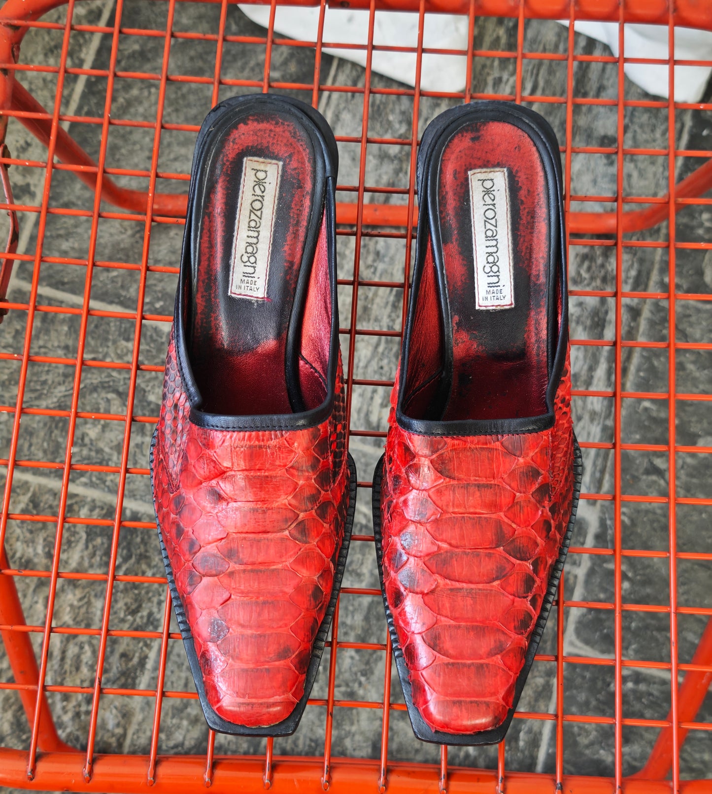 Genuine python mules - 38