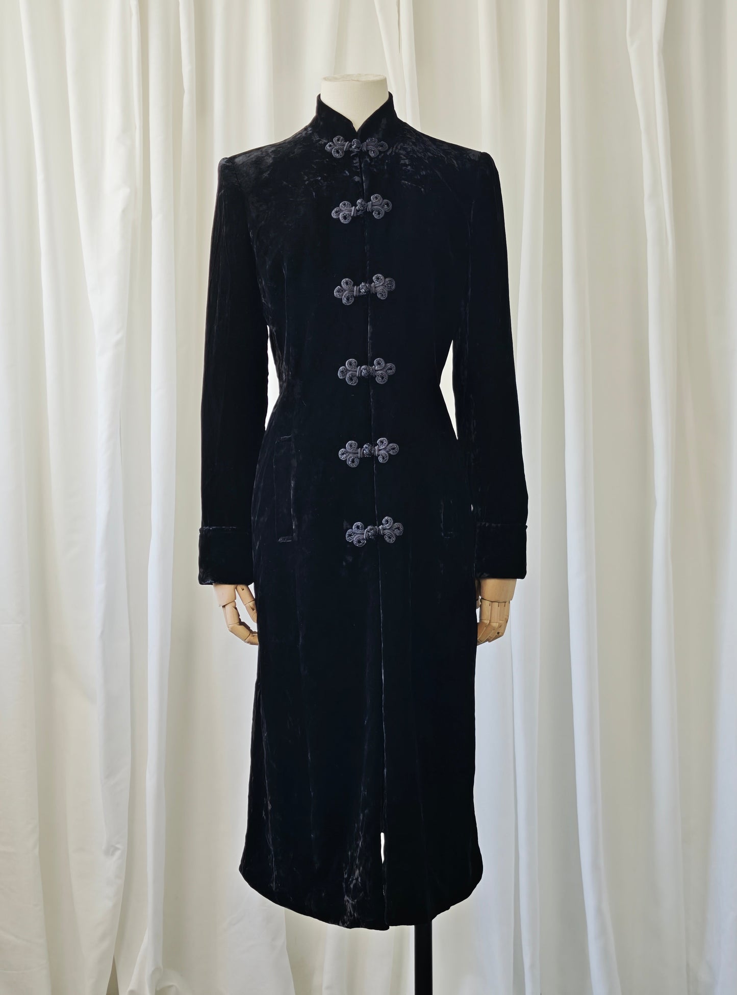 Tangzhuang duster coat