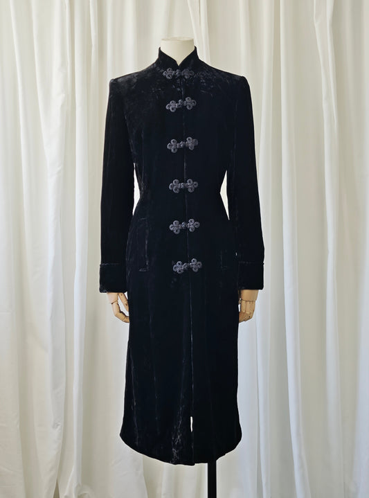 Tangzhuang duster coat