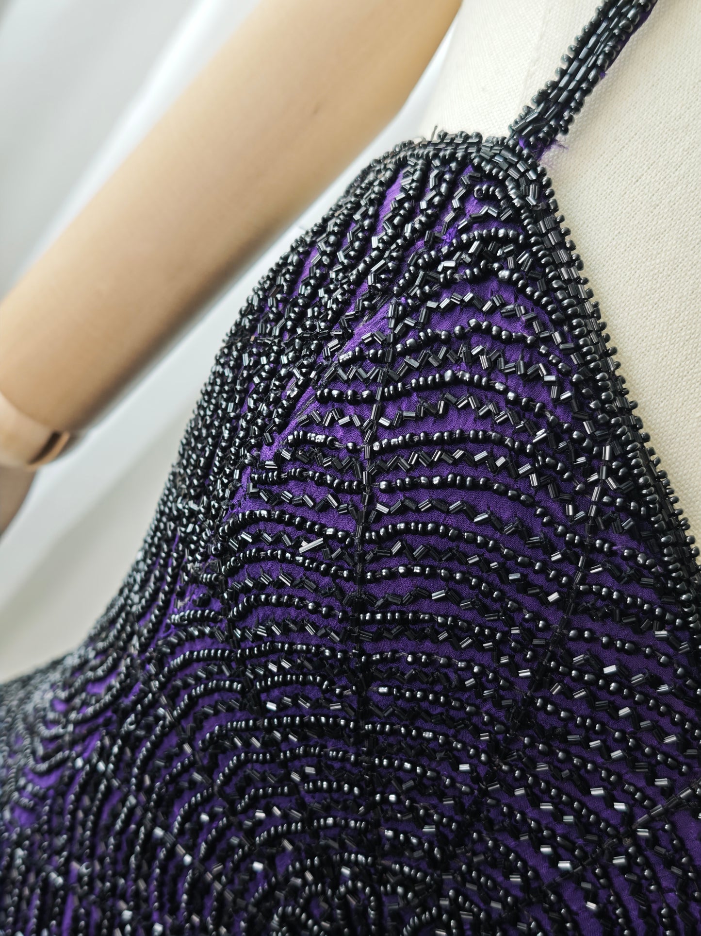 Silk beaded top