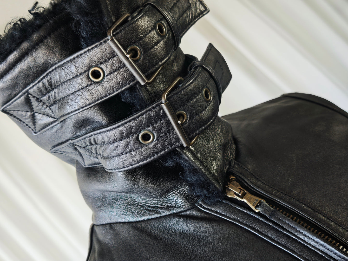 Shearling aviator jacket