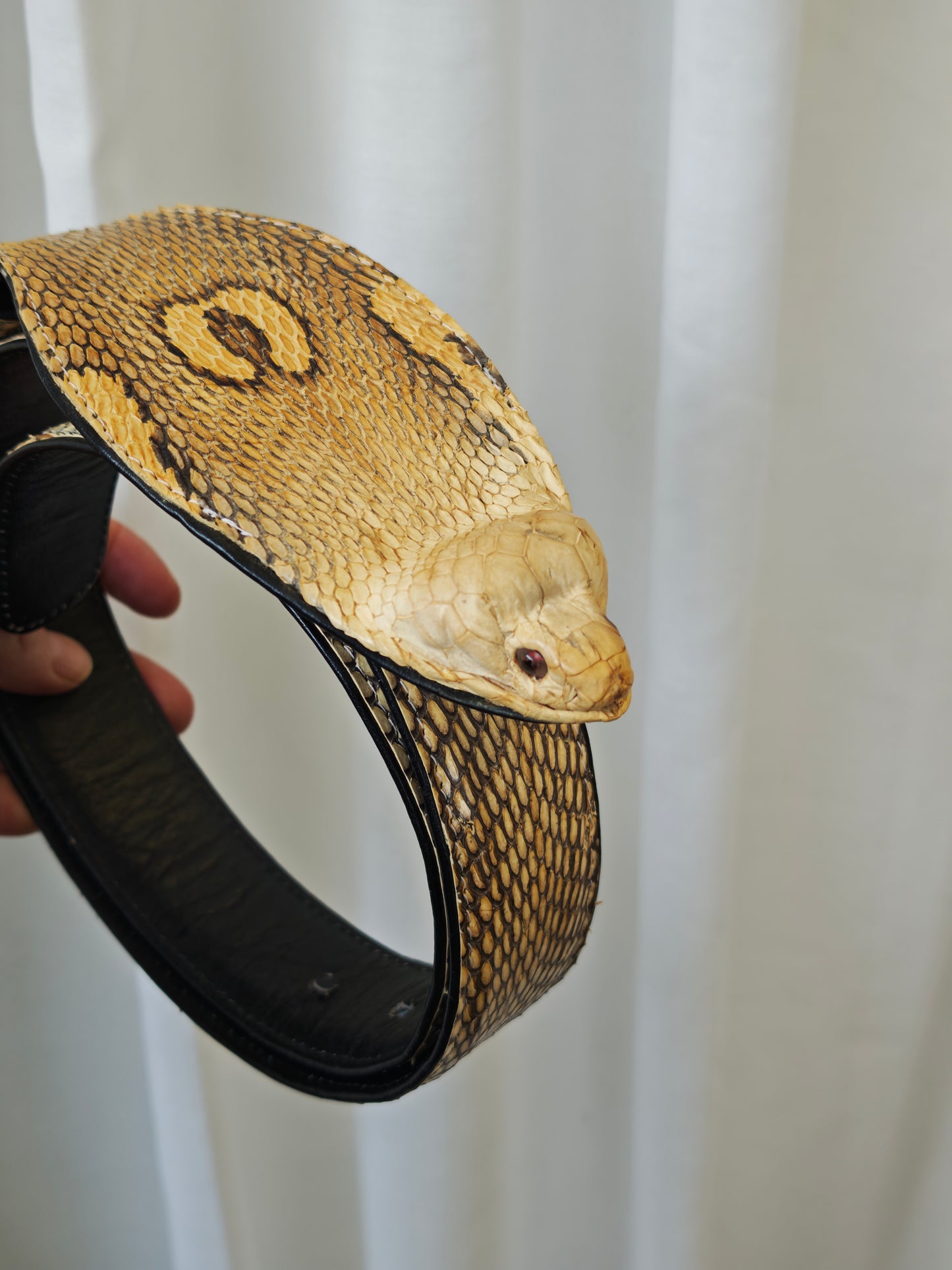 Real cobra belt - 95 cm