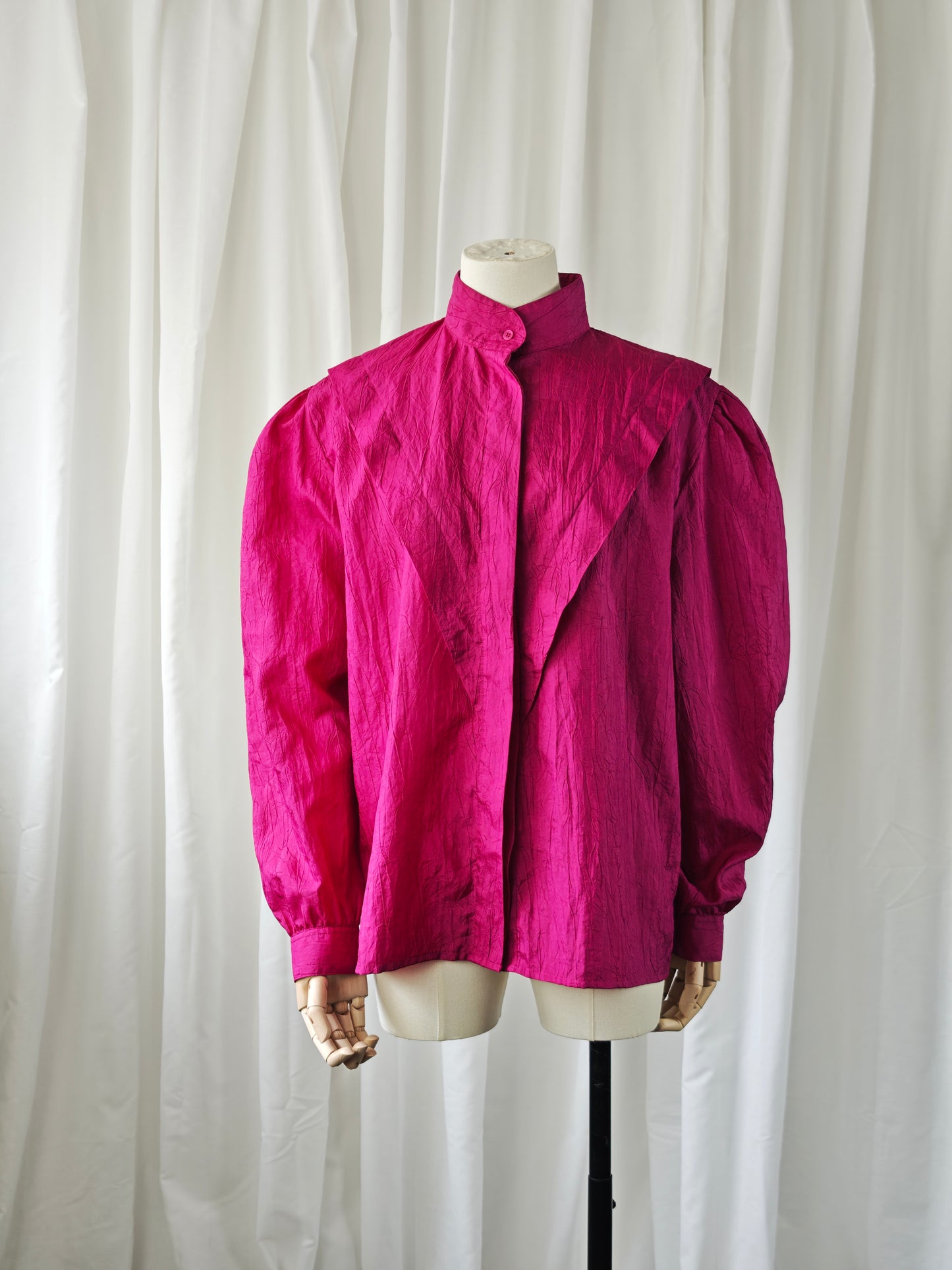 Hot pink blouse - L