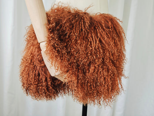 Mongolian fur clutch