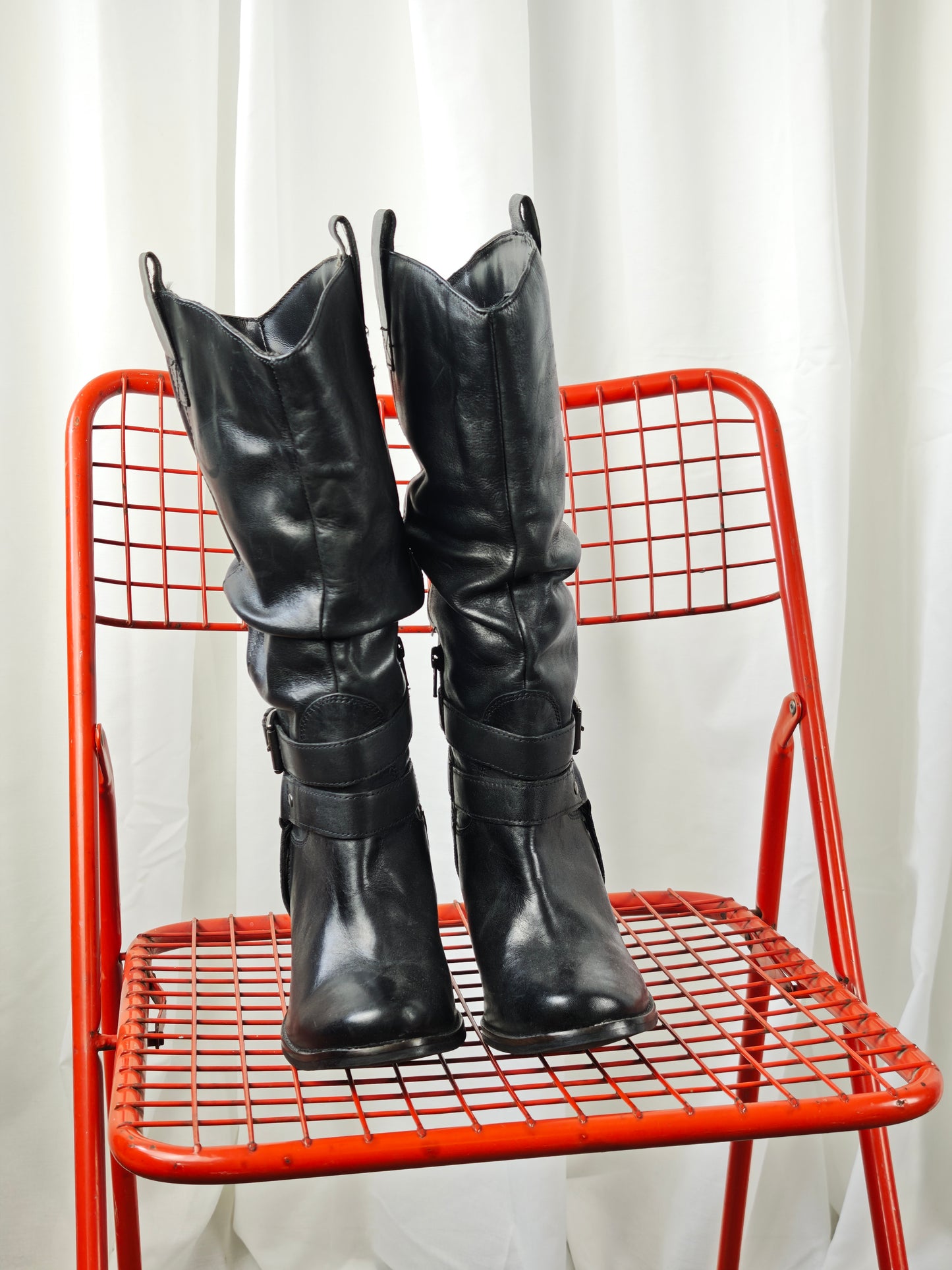 Slouchy biker boots - 37