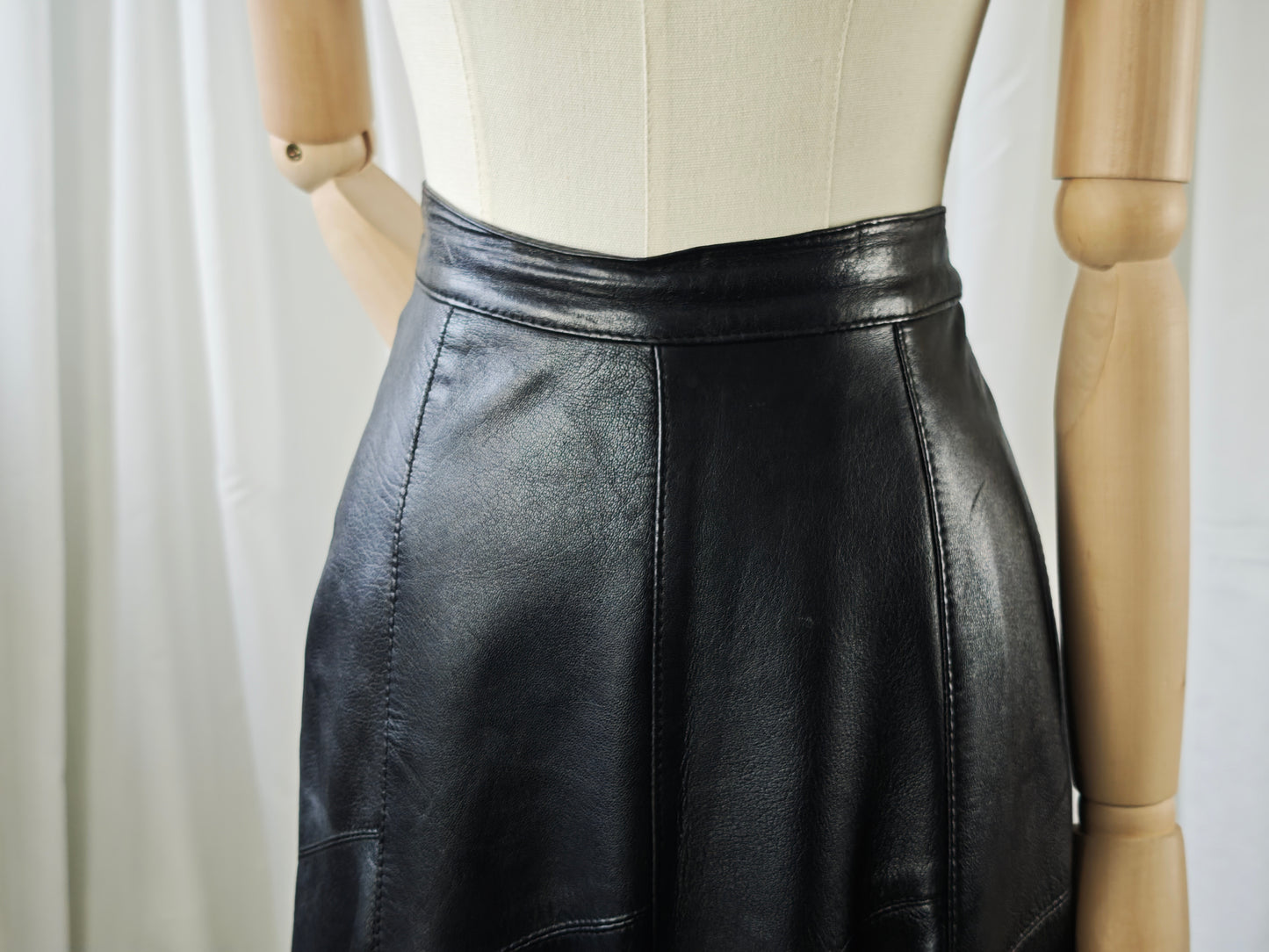 Leather maxi skirt - XS/S
