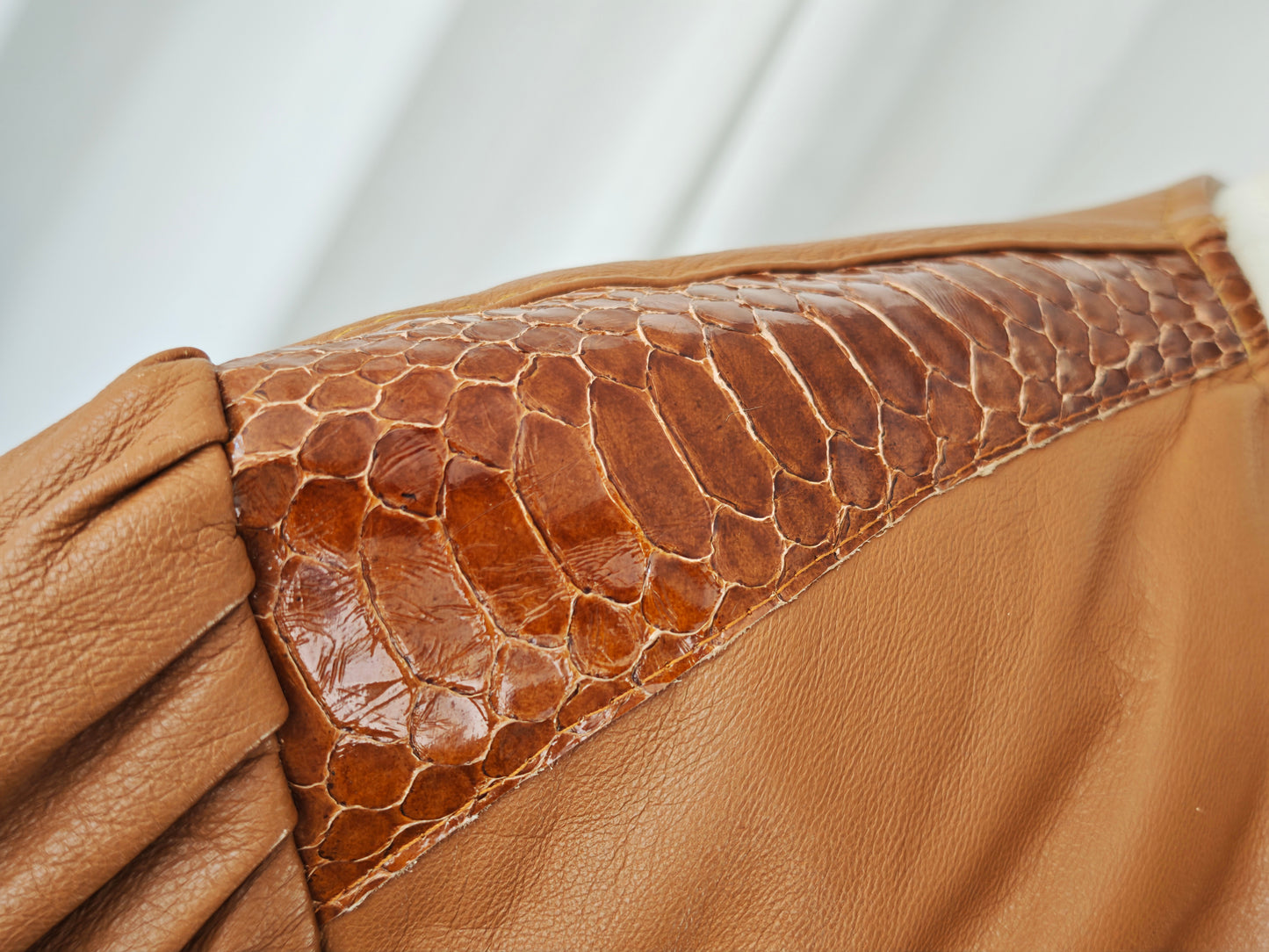 1980s leather bolero jacket