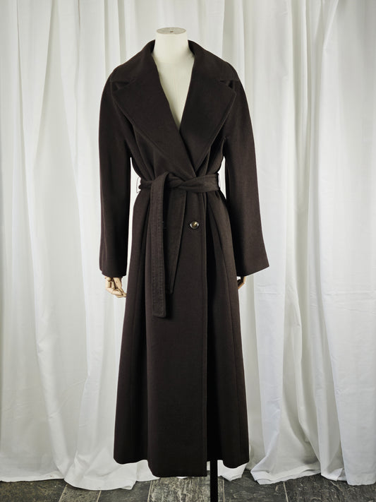 Chocolate brown coat - M/L