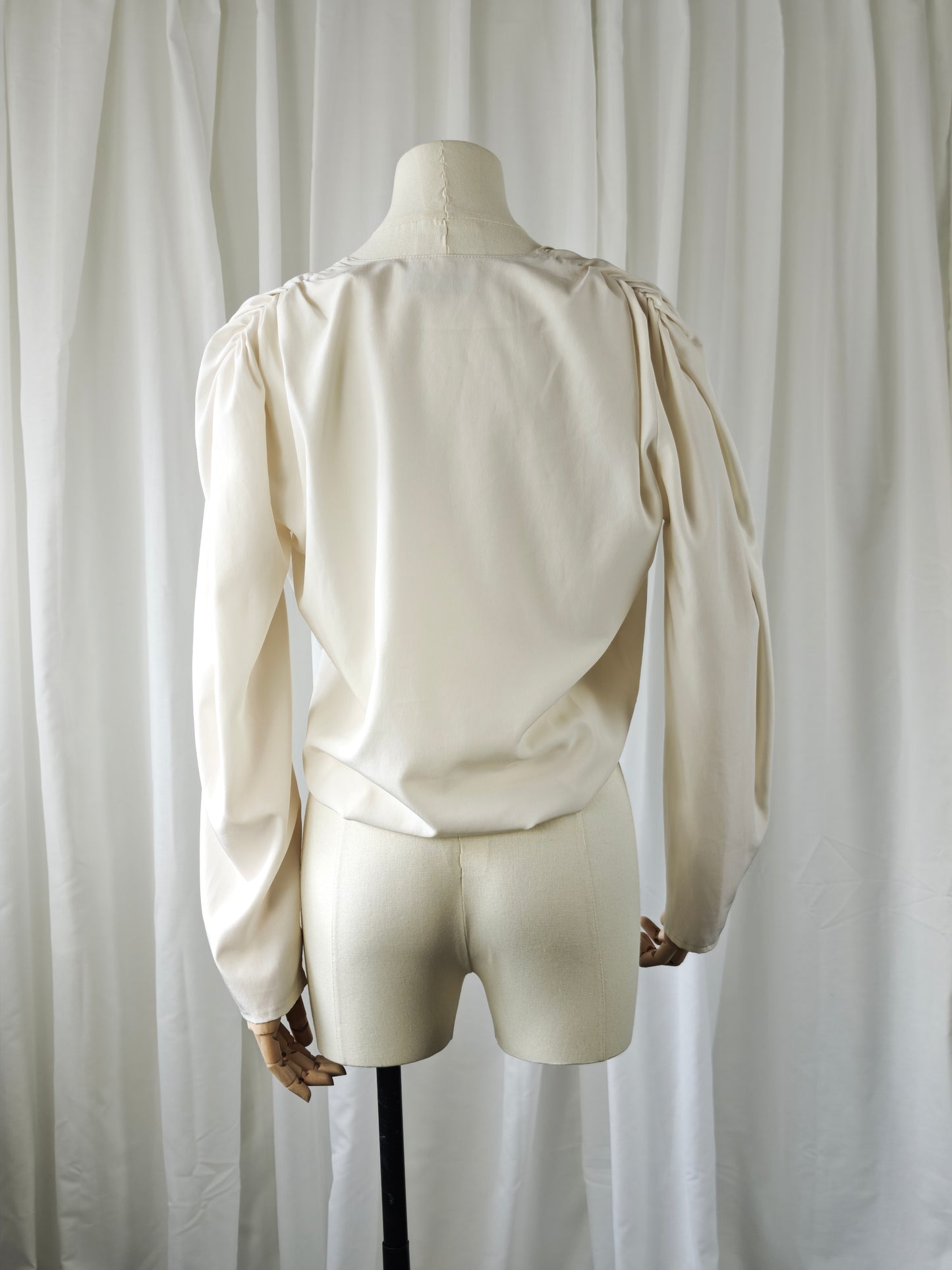 80s romantic blouse - S/L