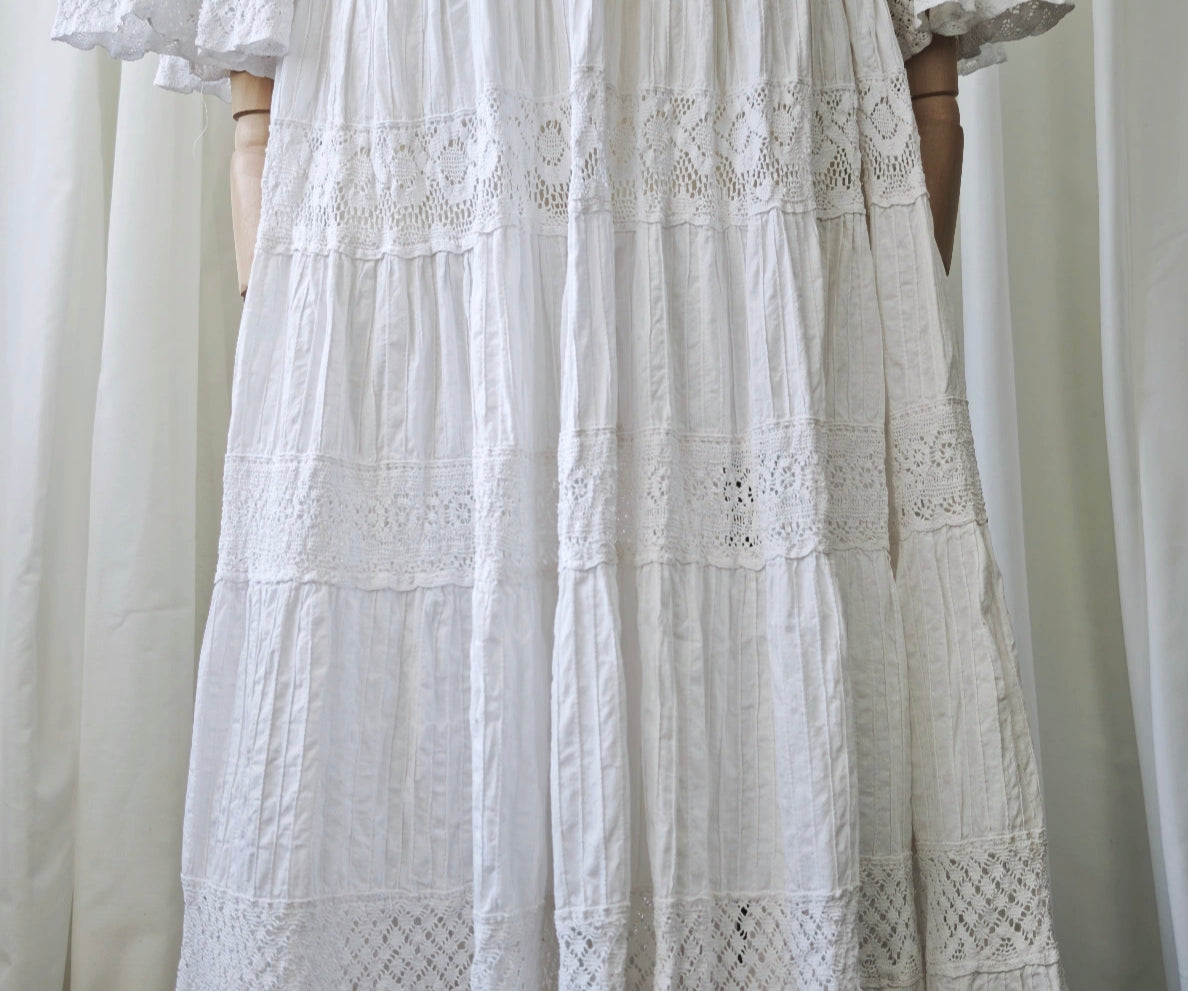 1970s mexican wedding dress