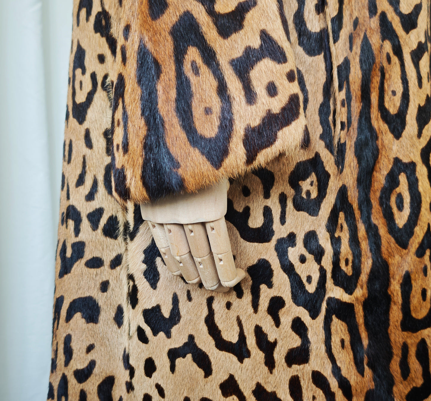 Hair on leopard coat