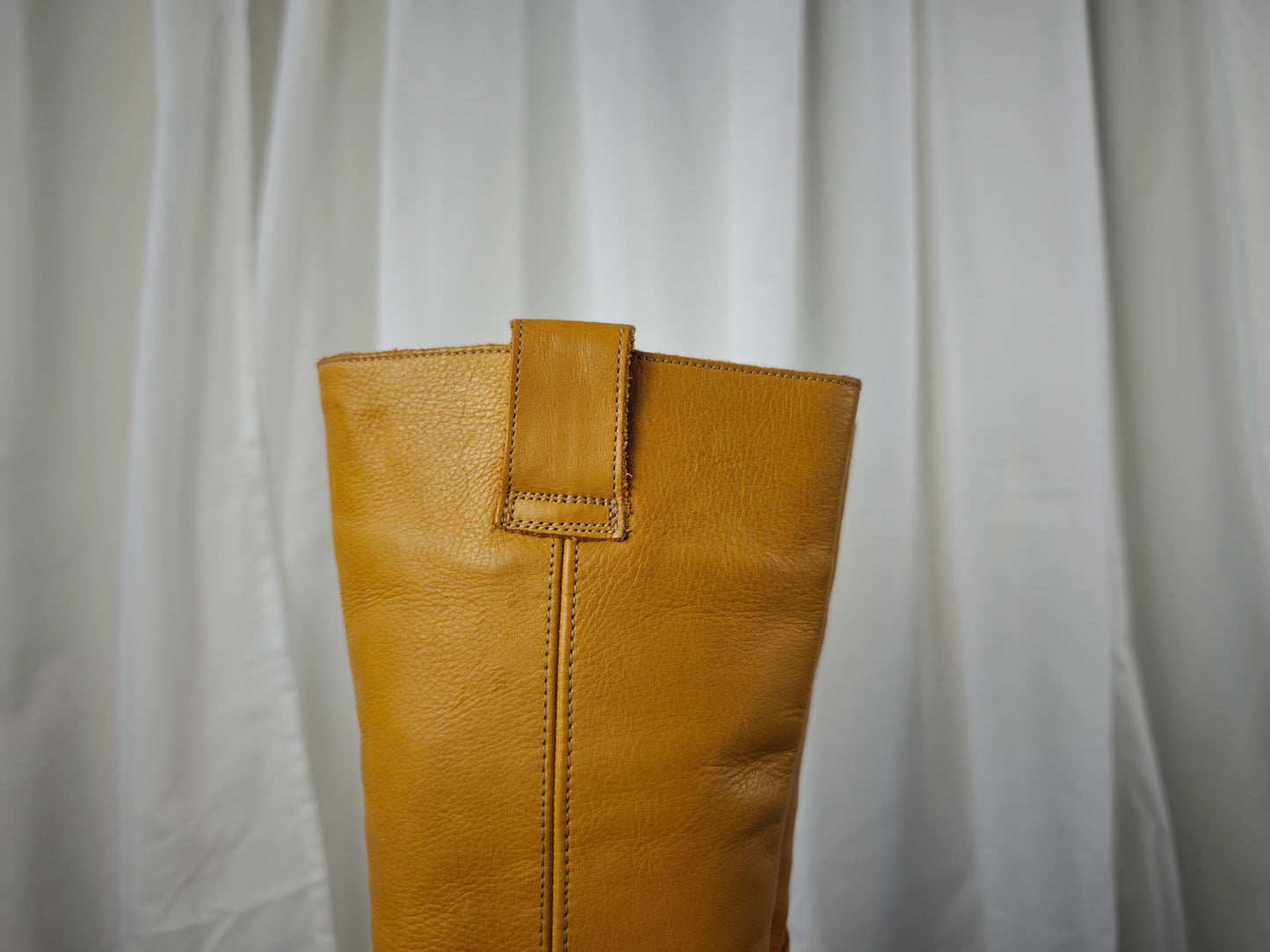 Mustard biker boots - 37