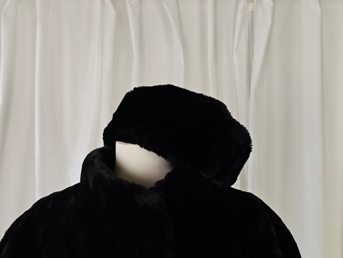 Faux fur maxi coat - XL/XXL