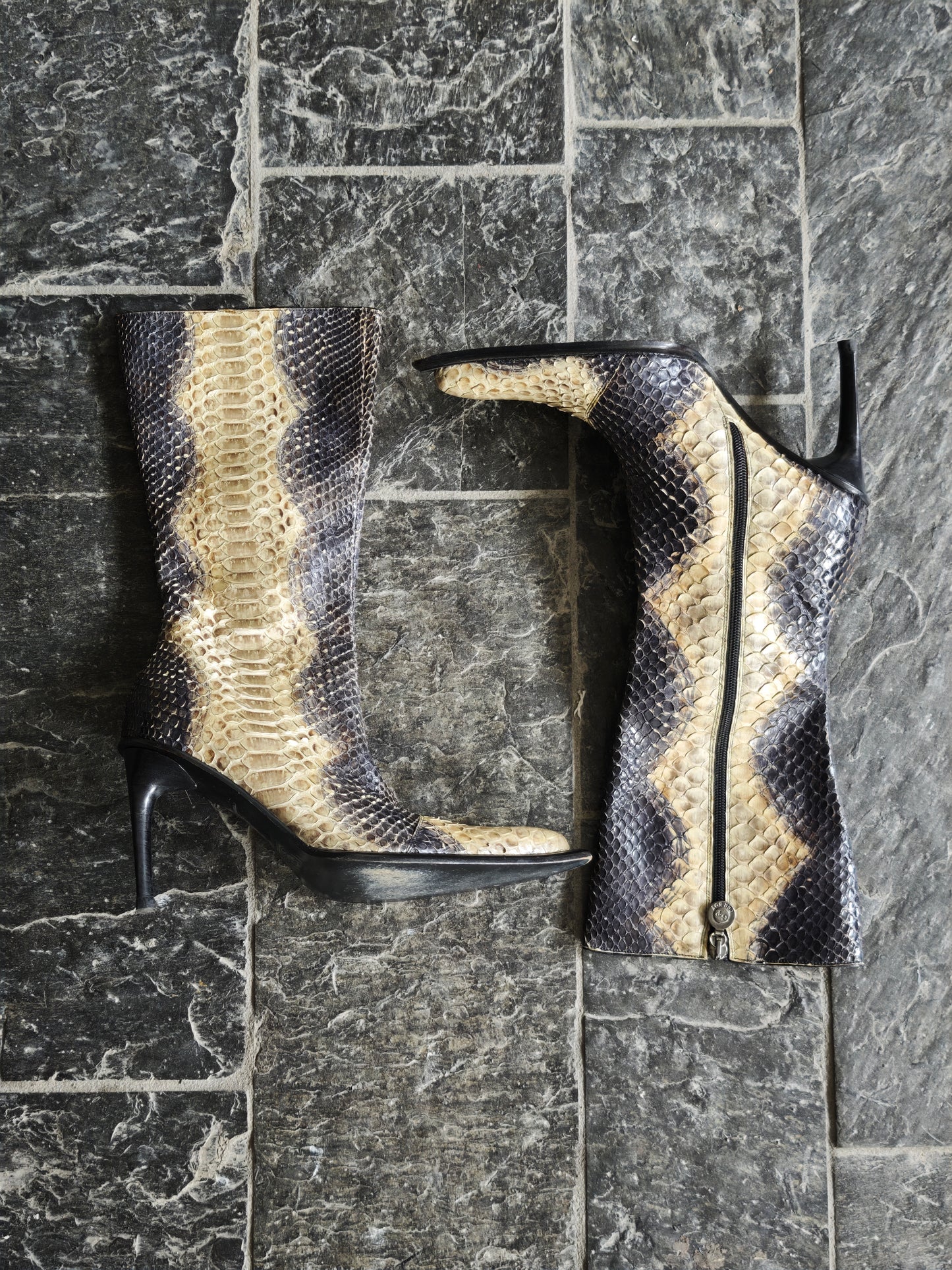 Genuine python boots - 37.5