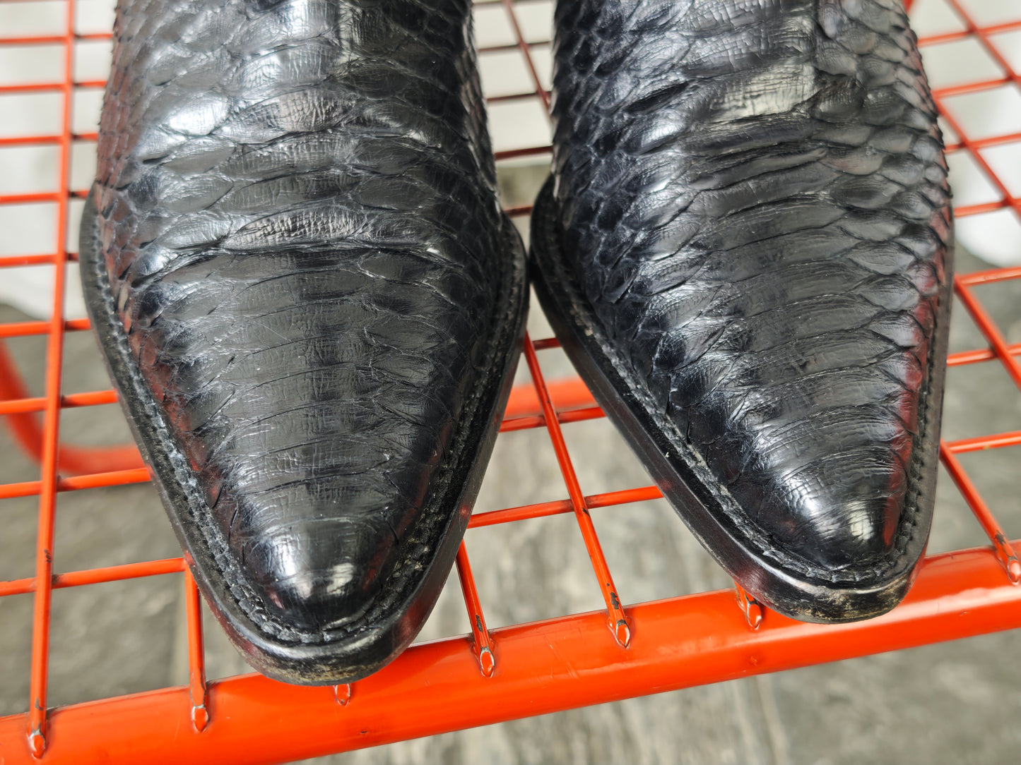 Snake skin western boots - 39 1/2