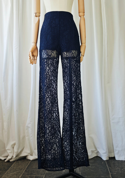 Purple lace trousers