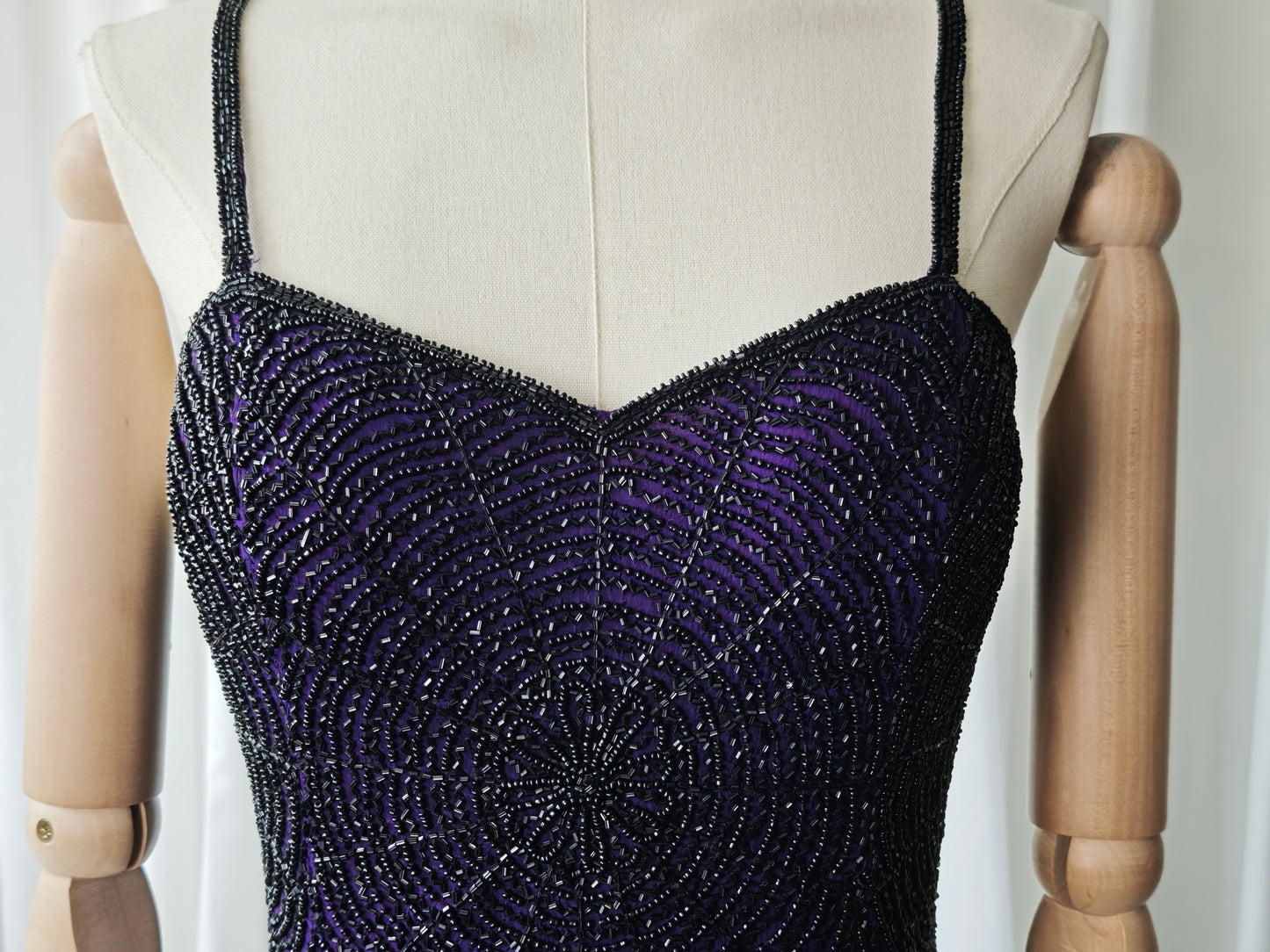 Silk beaded top