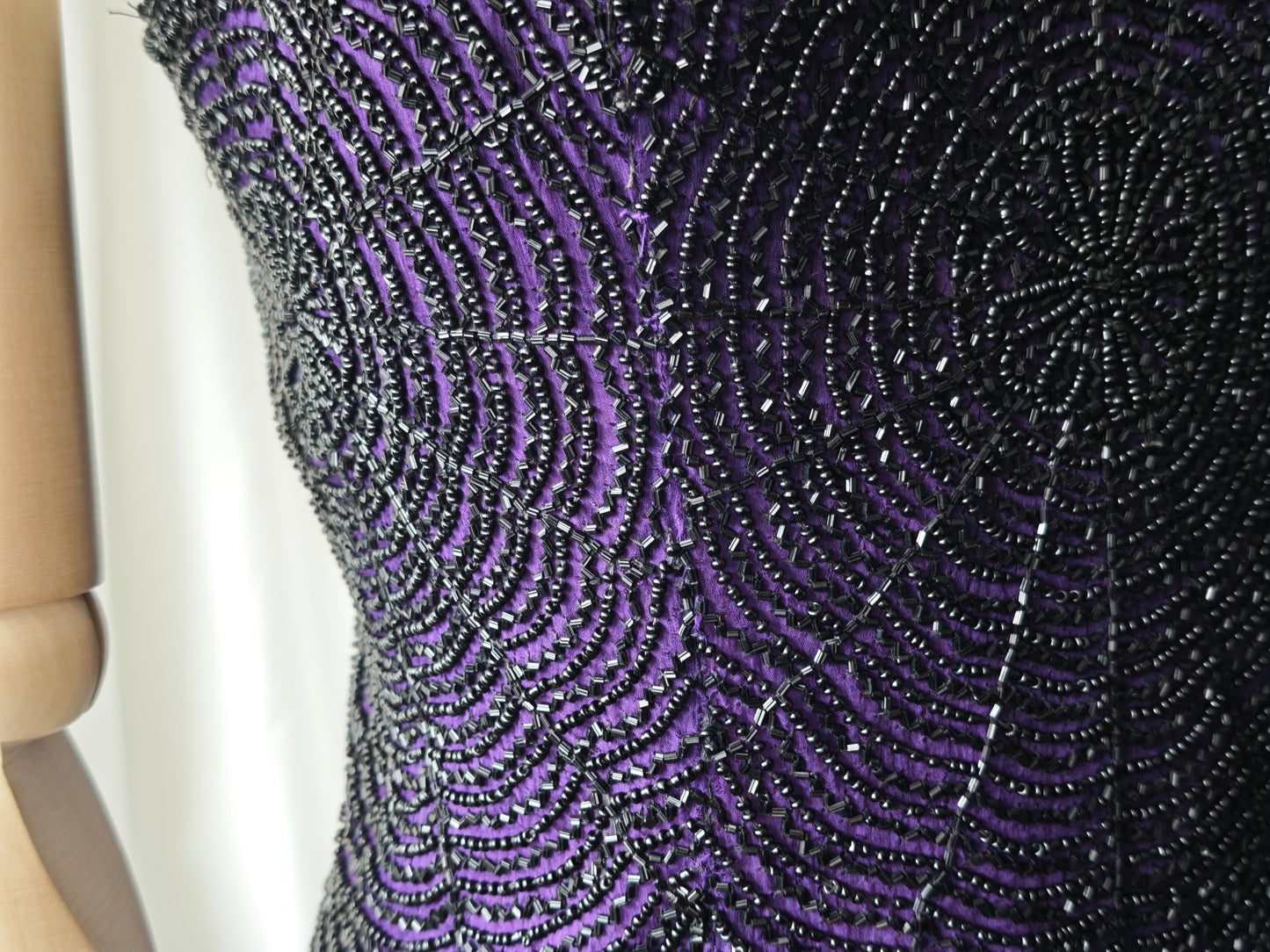 Silk beaded top