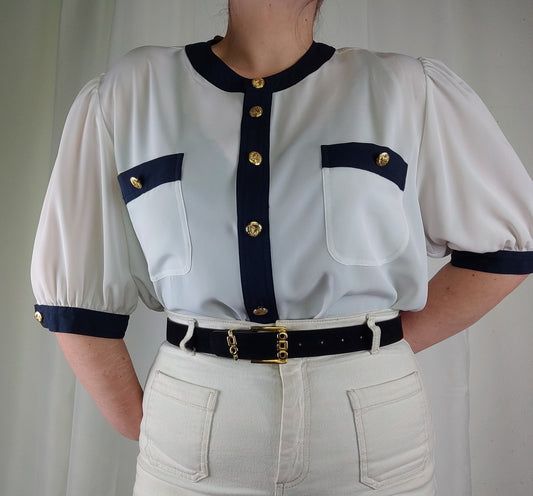 Nautical blouse - XL/XXL