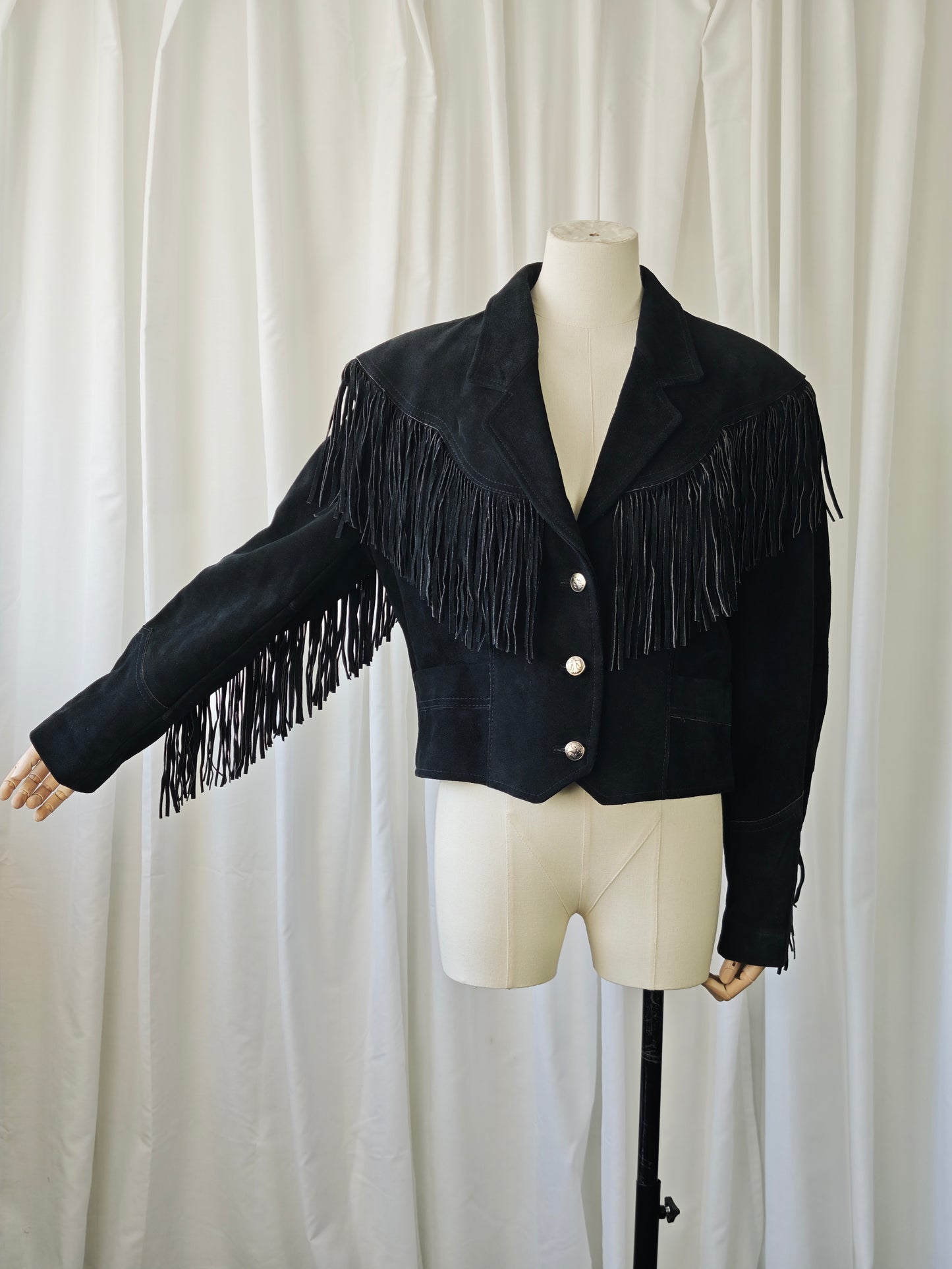 Suède fringe jacket