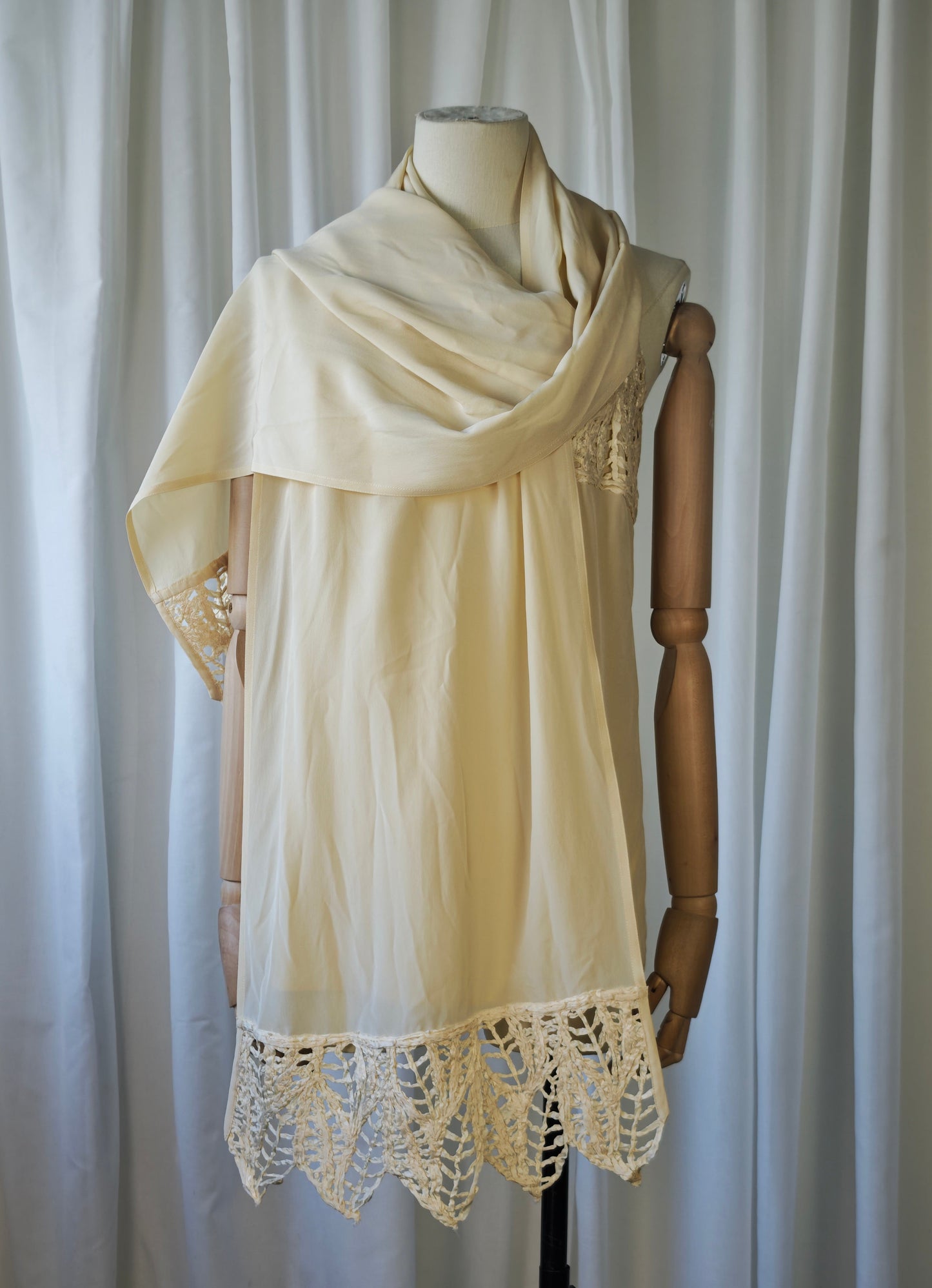 Silk top & scarf set