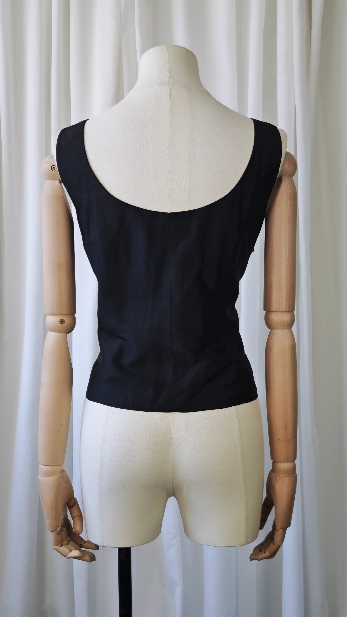 Silk corset top