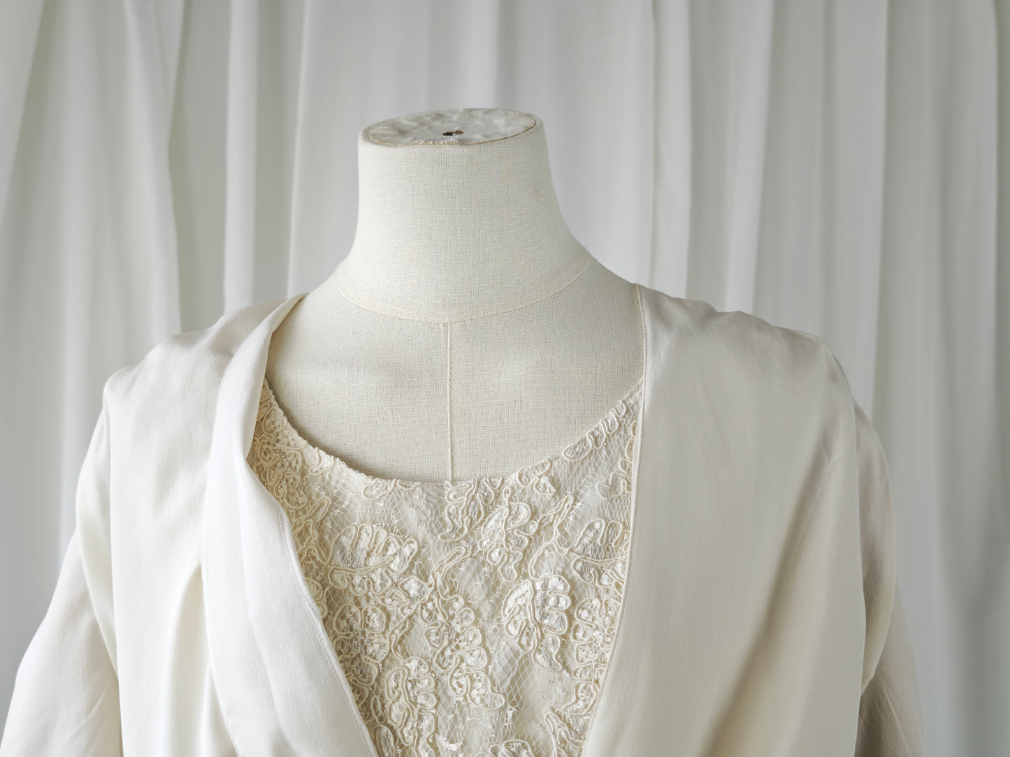 80s romantic blouse - S/L