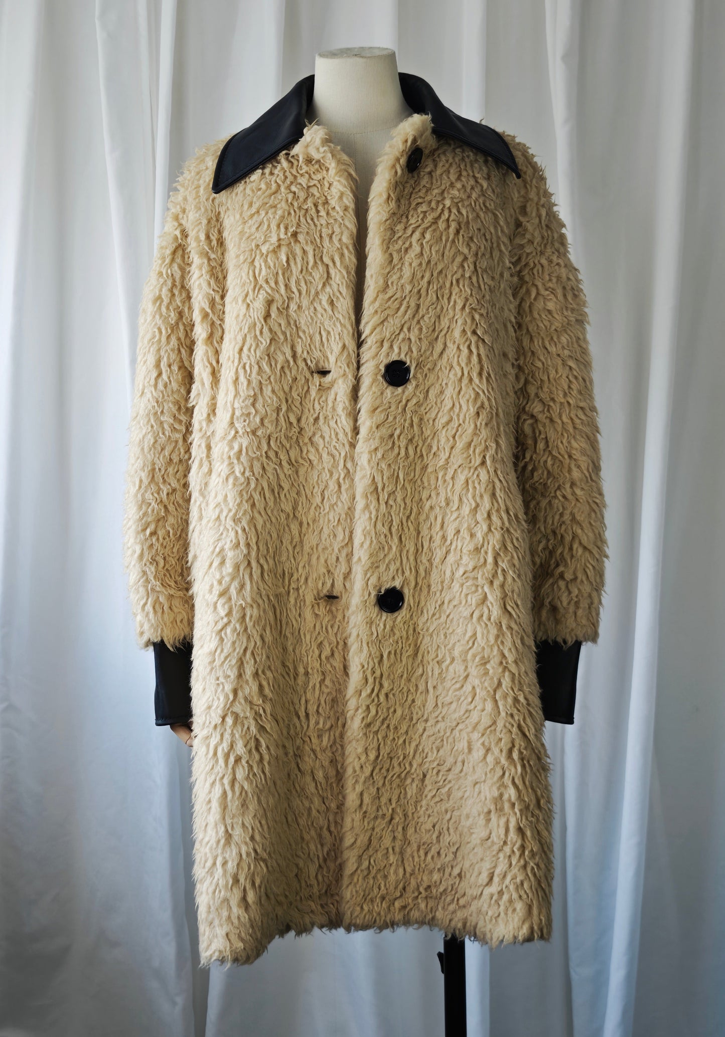 Maison Margiela faux fur coat