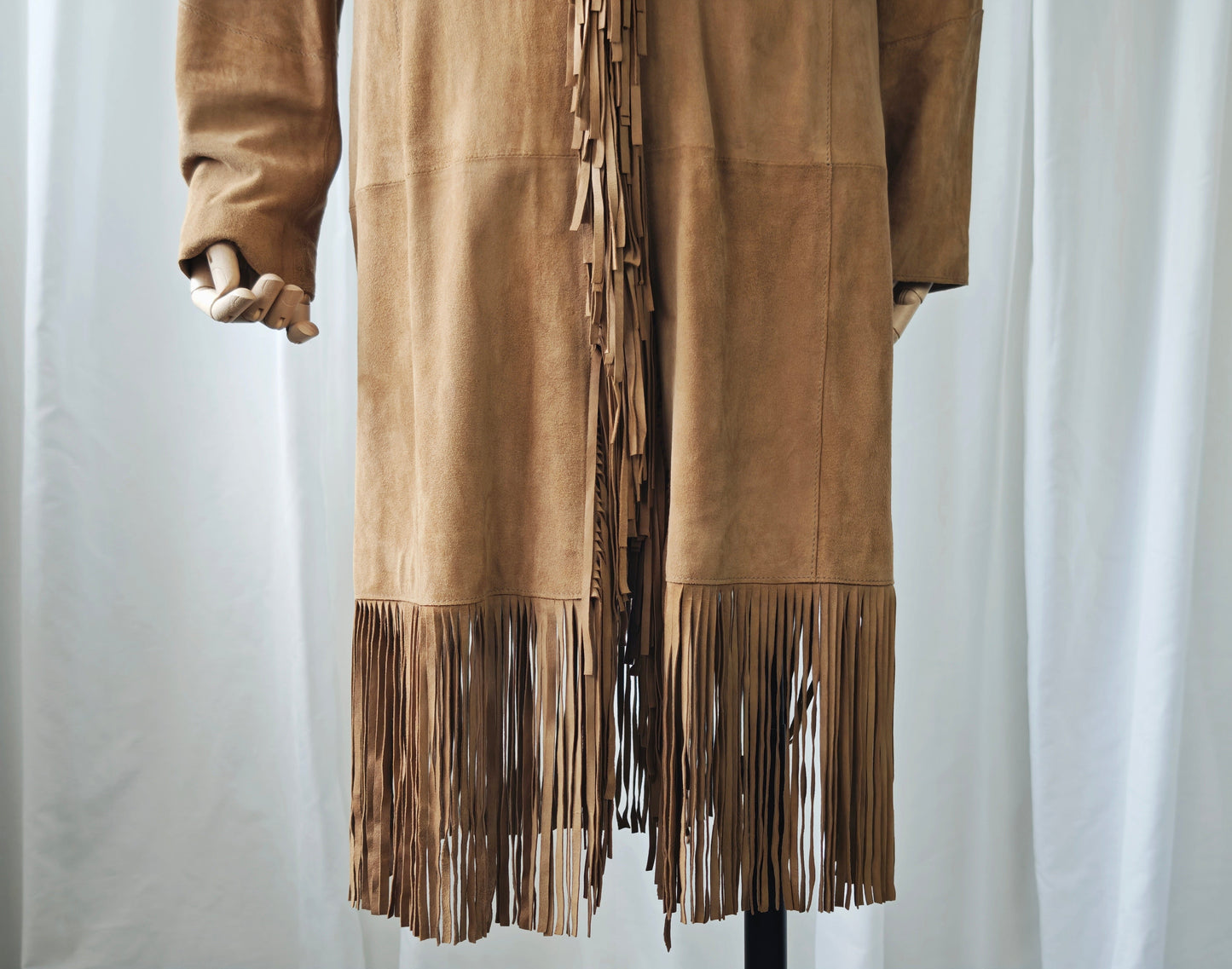 Suède fringe coat