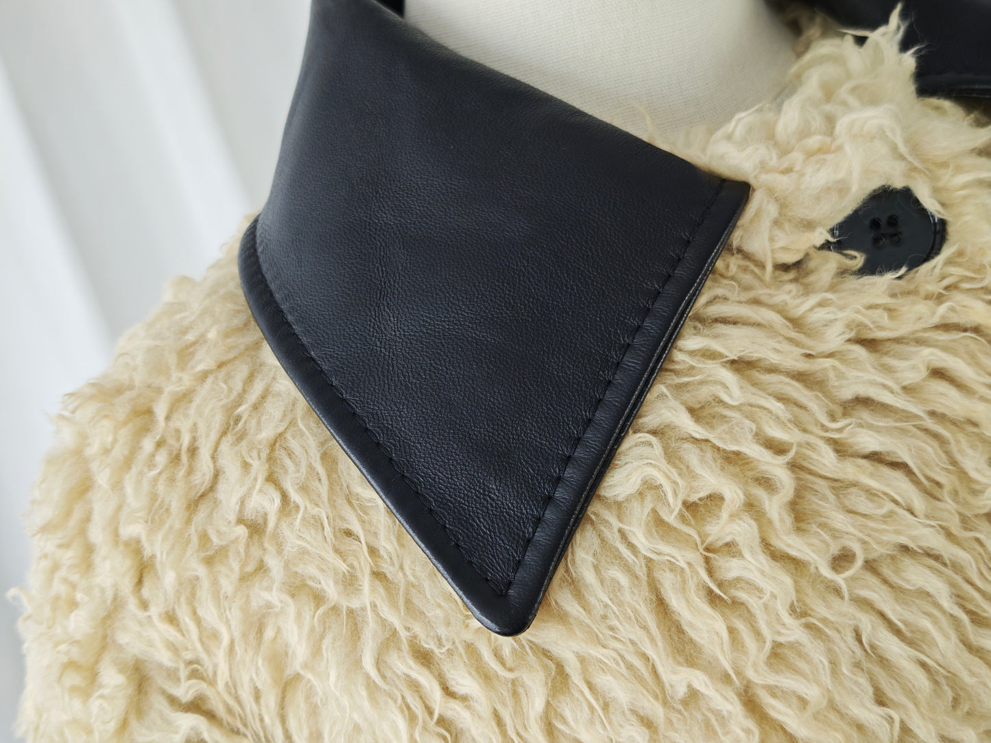 Maison Margiela faux fur coat