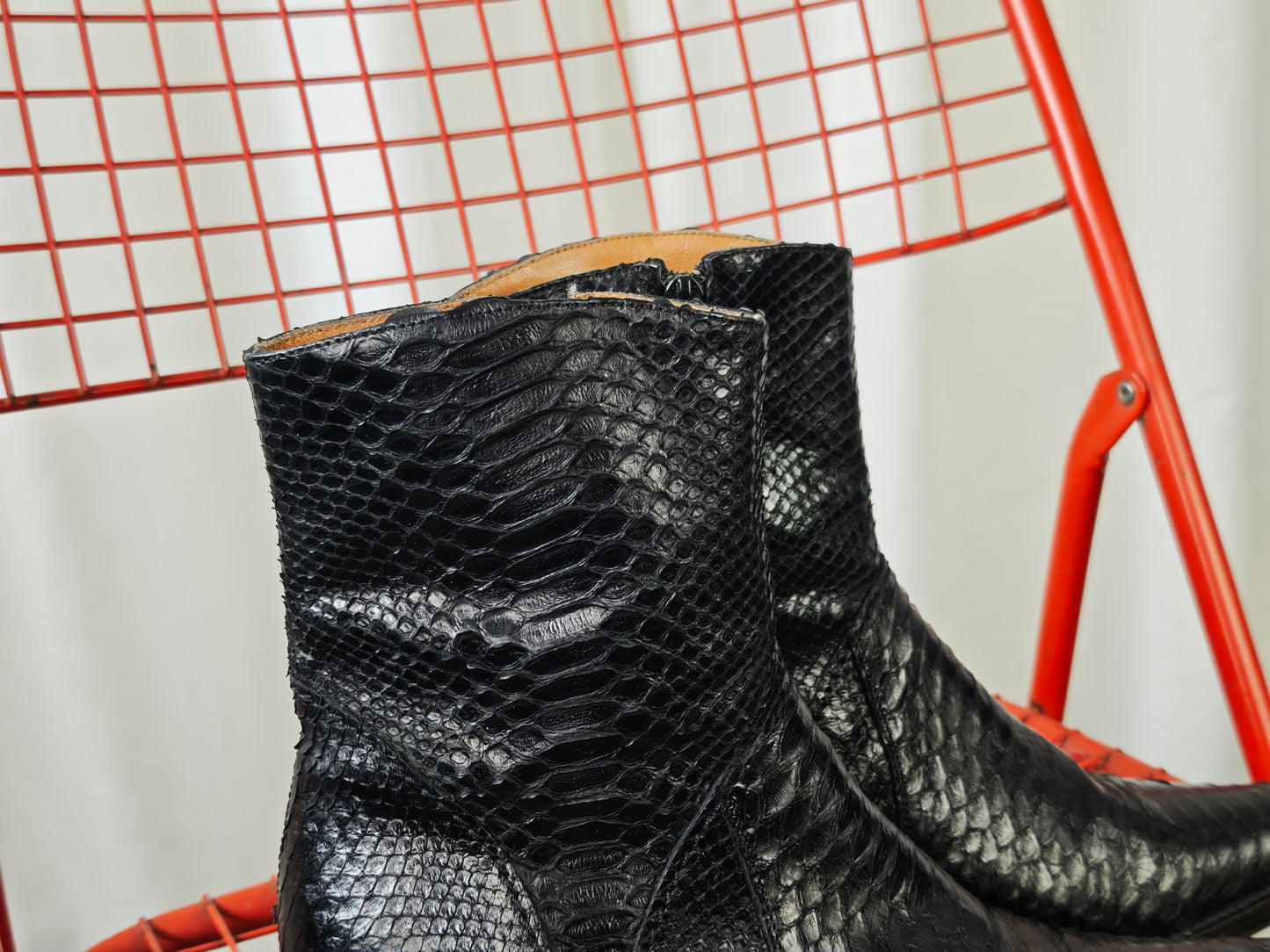 Snake skin western boots - 39 1/2