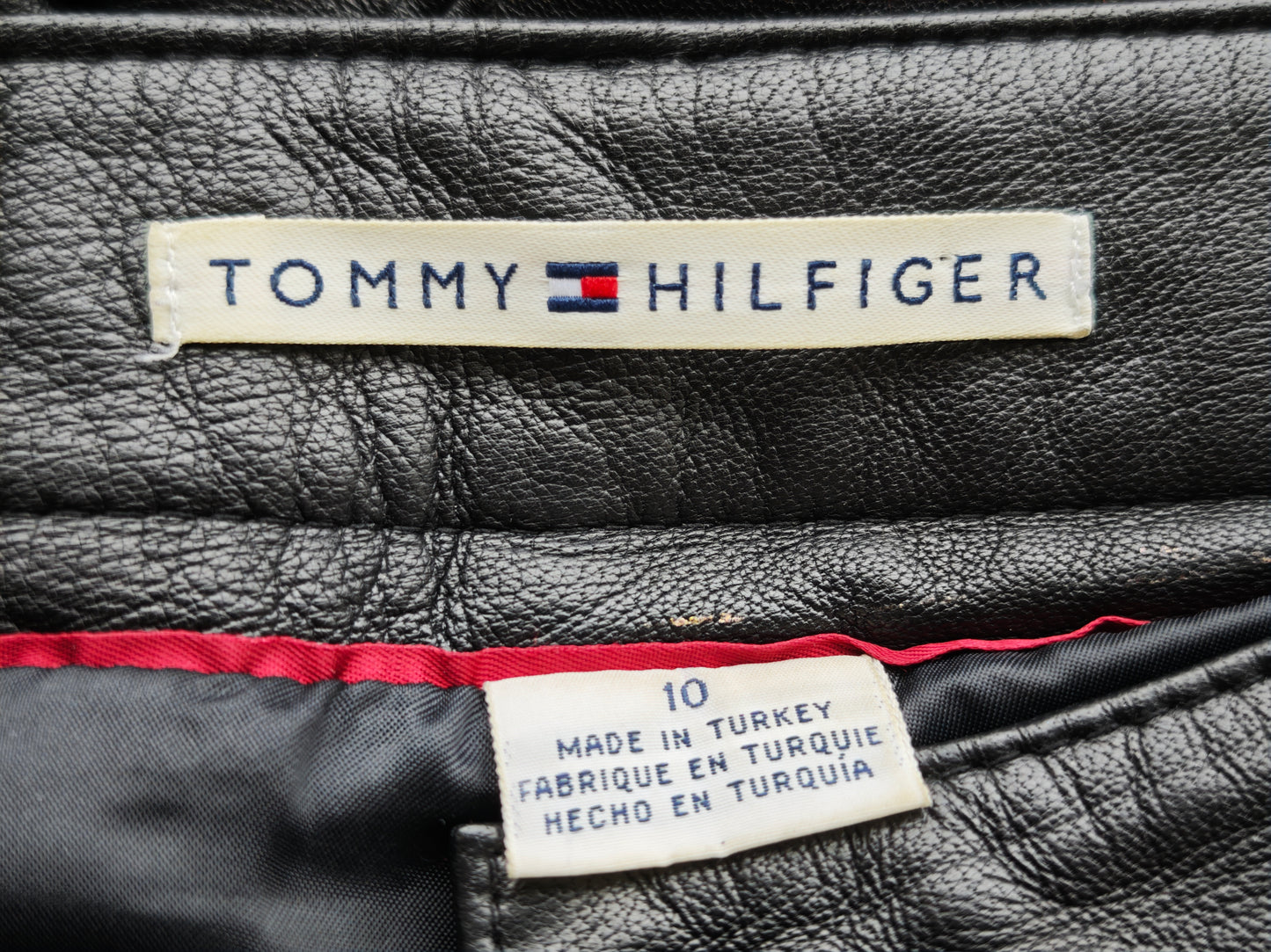 Tommy Hilfiger leather trousers