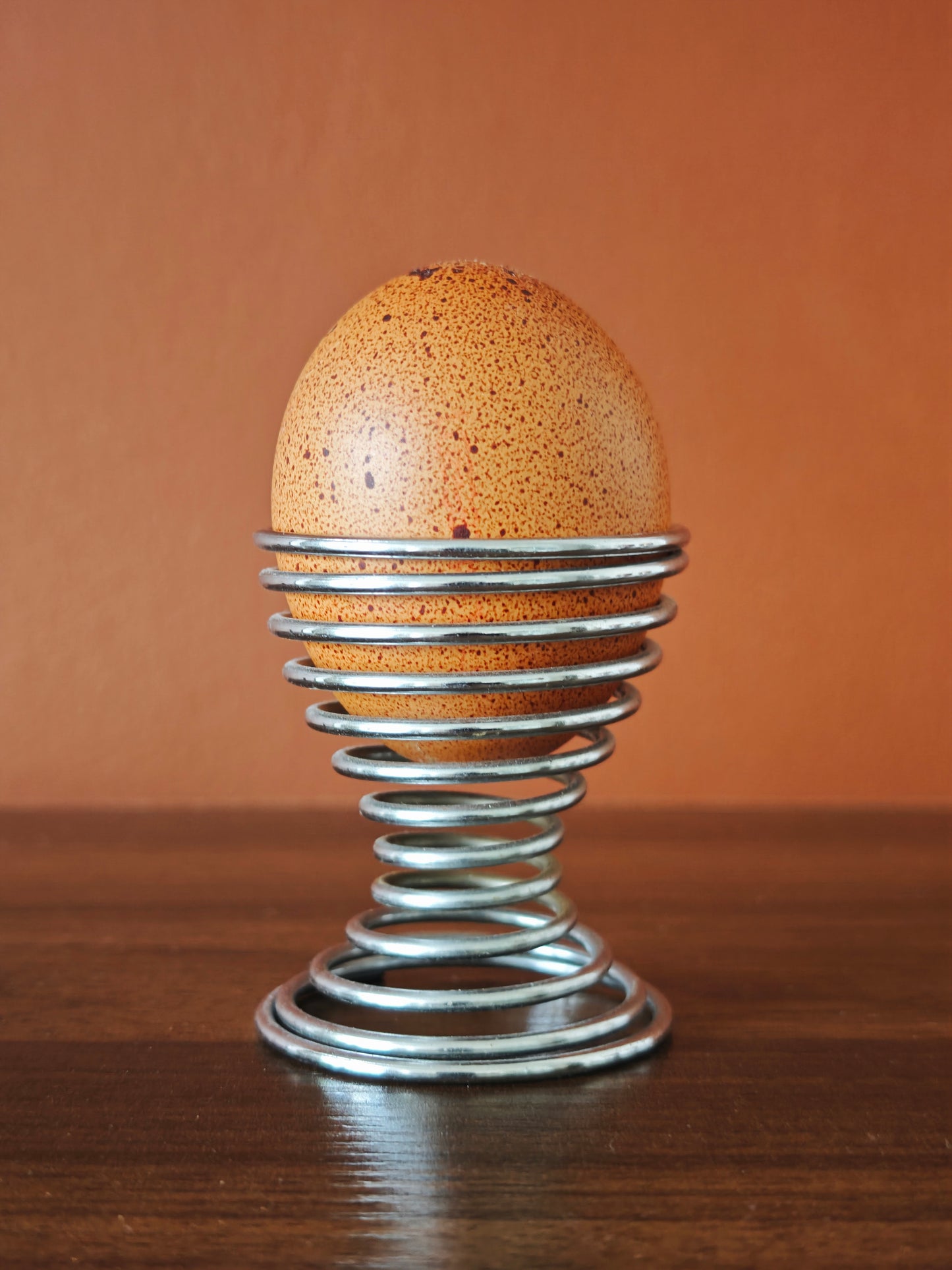 Chrome egg cups set of 4
