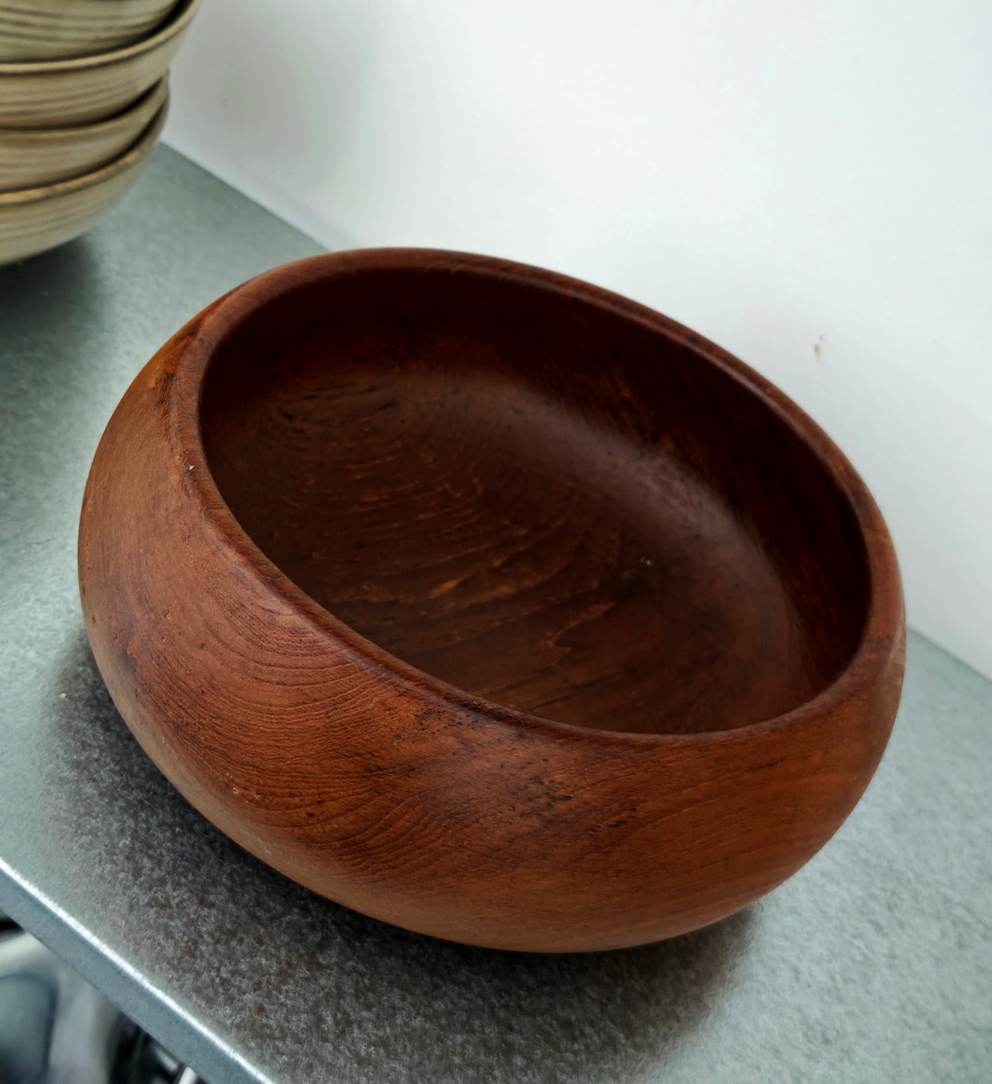 Mid century teak fruit bowl