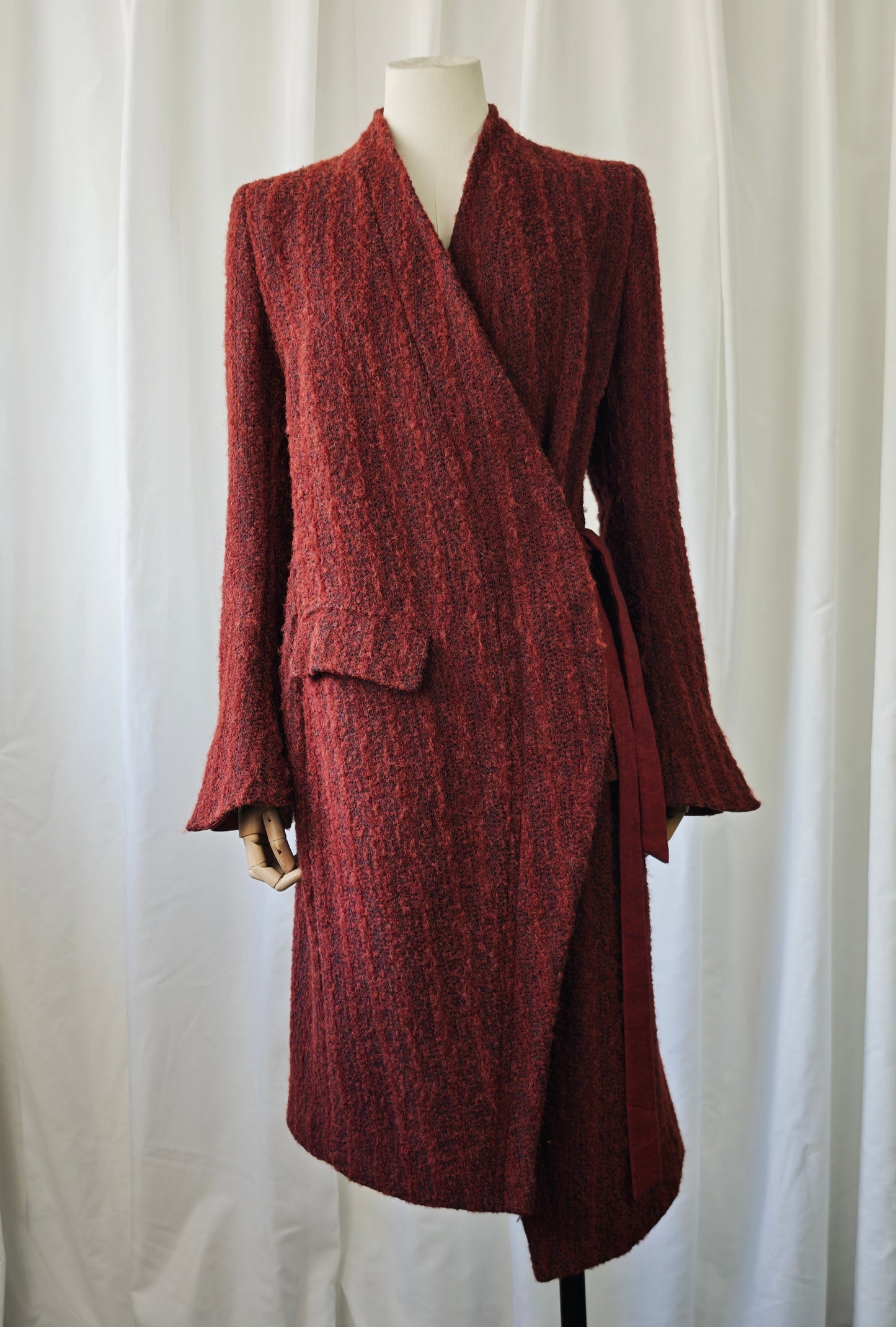 Ann Demeulemeester wrap coat