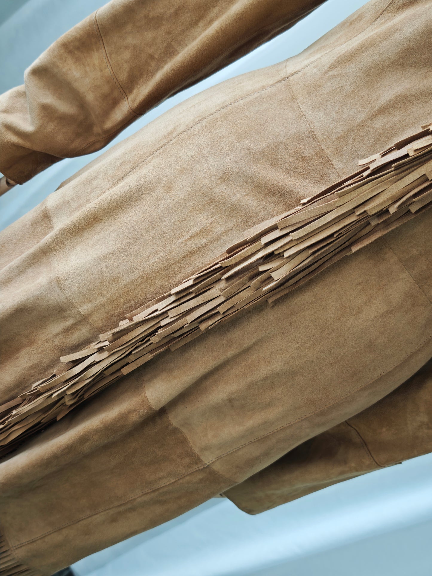 Suède fringe coat
