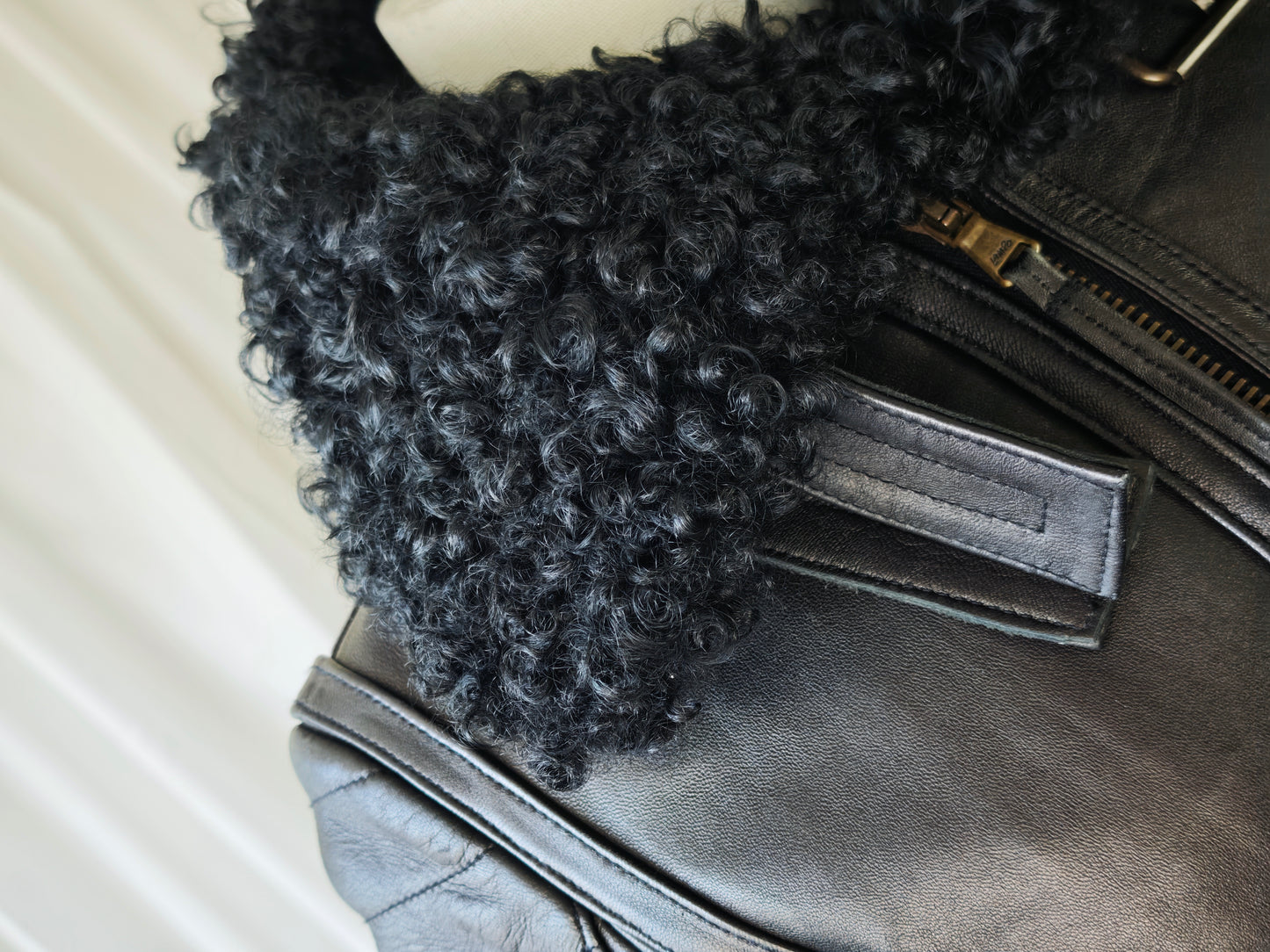 Shearling aviator jacket